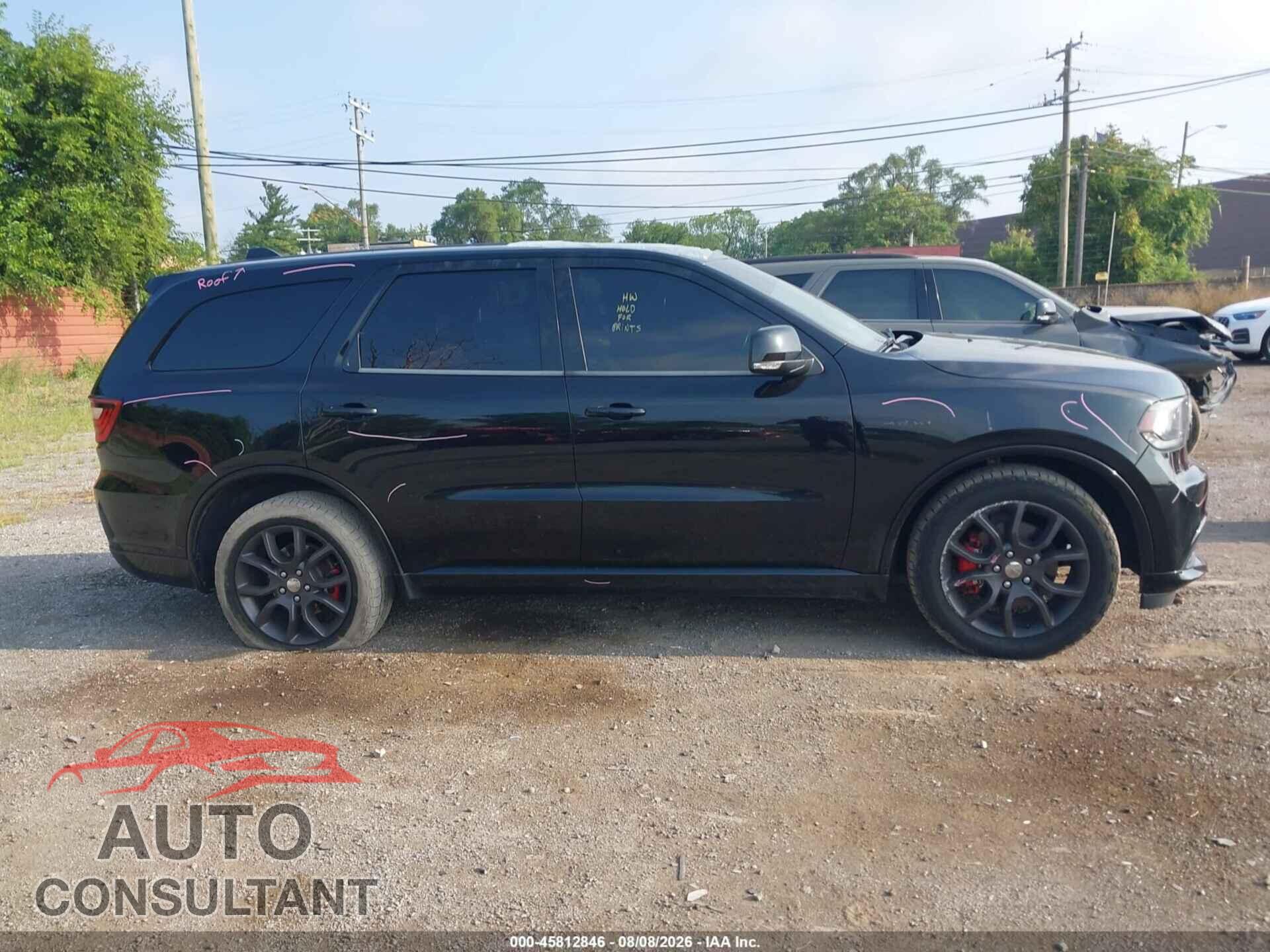 DODGE DURANGO 2017 - 1C4SDJCT9HC630411