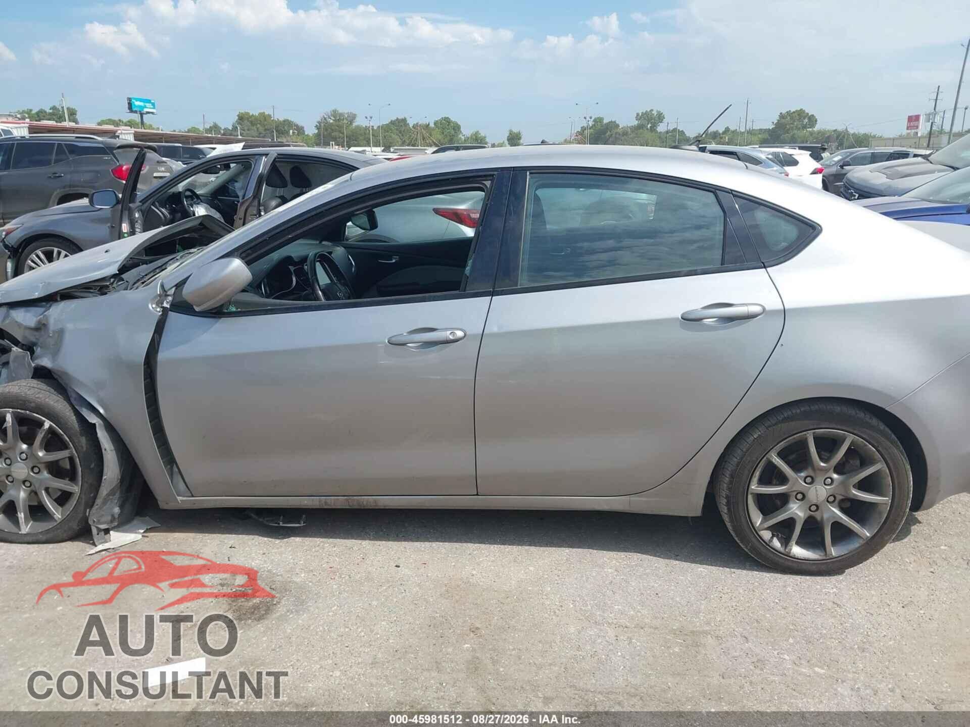 DODGE DART 2014 - 1C3CDFBB7ED851834