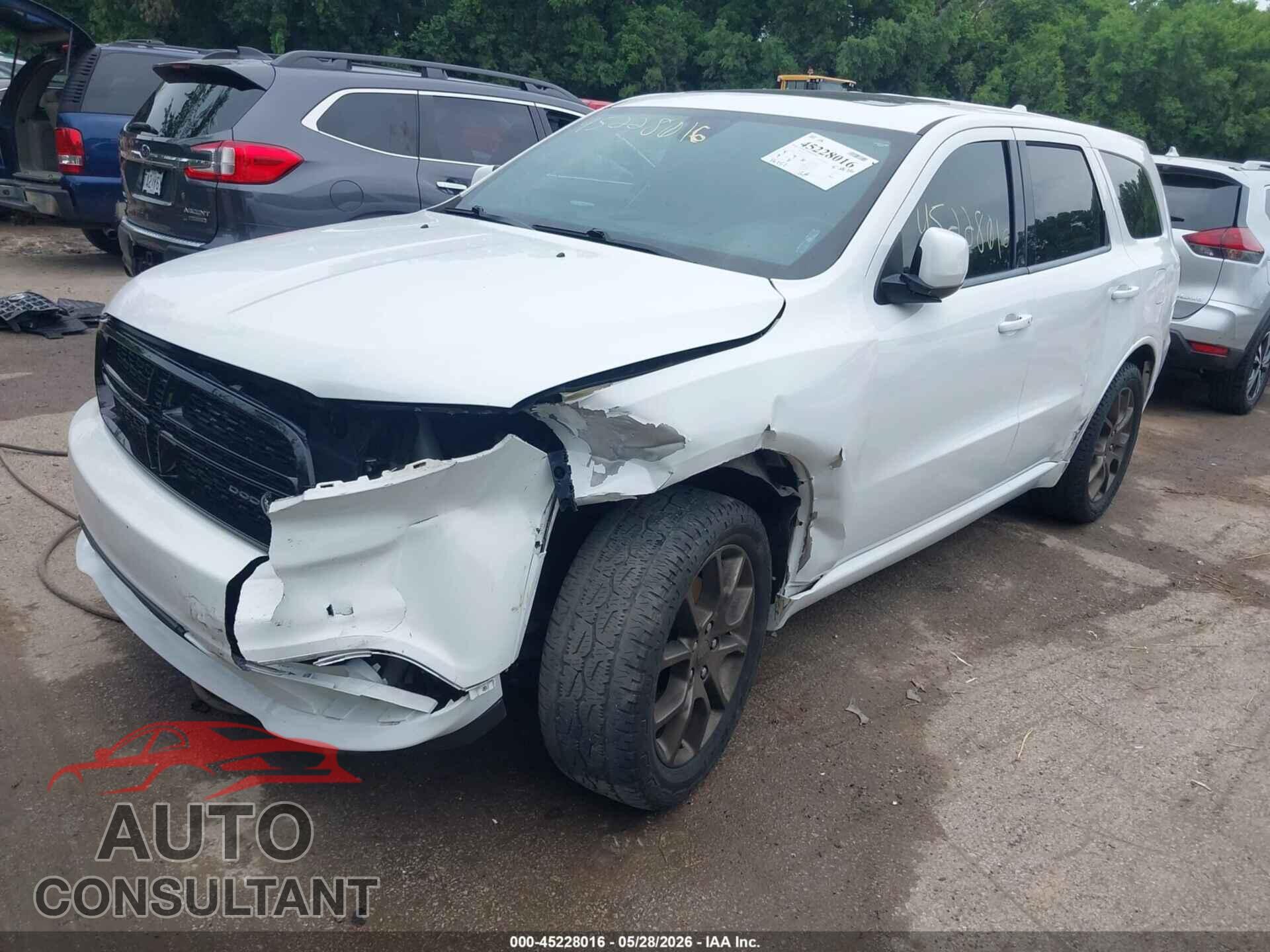 DODGE DURANGO 2017 - 1C4SDJCT4HC763044