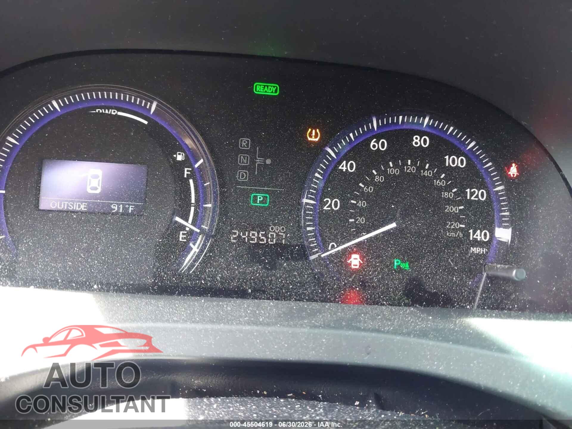 LEXUS HS 250H 2010 - JTHBB1BA9A2034487