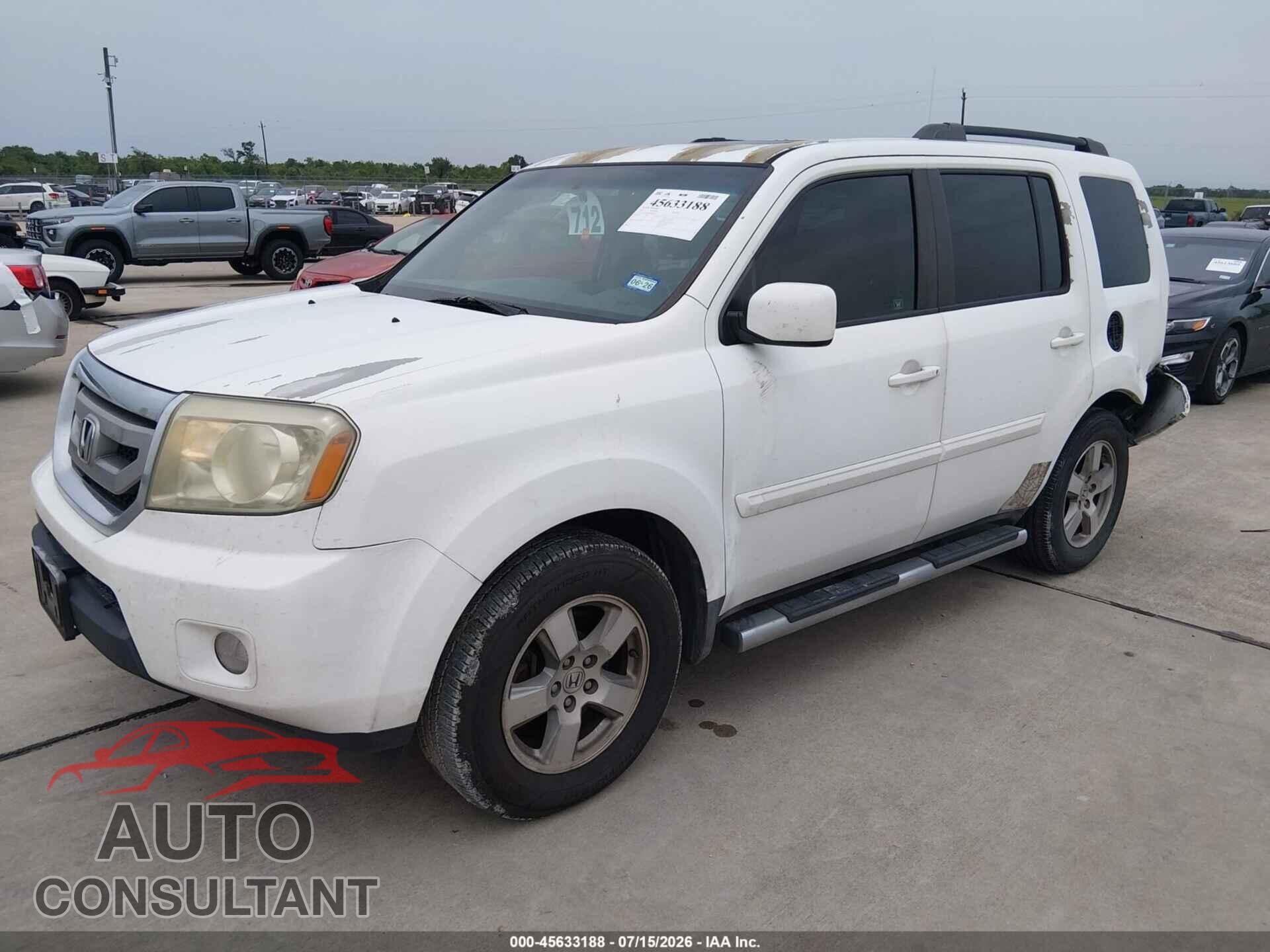 HONDA PILOT 2011 - 5FNYF3H69BB046300