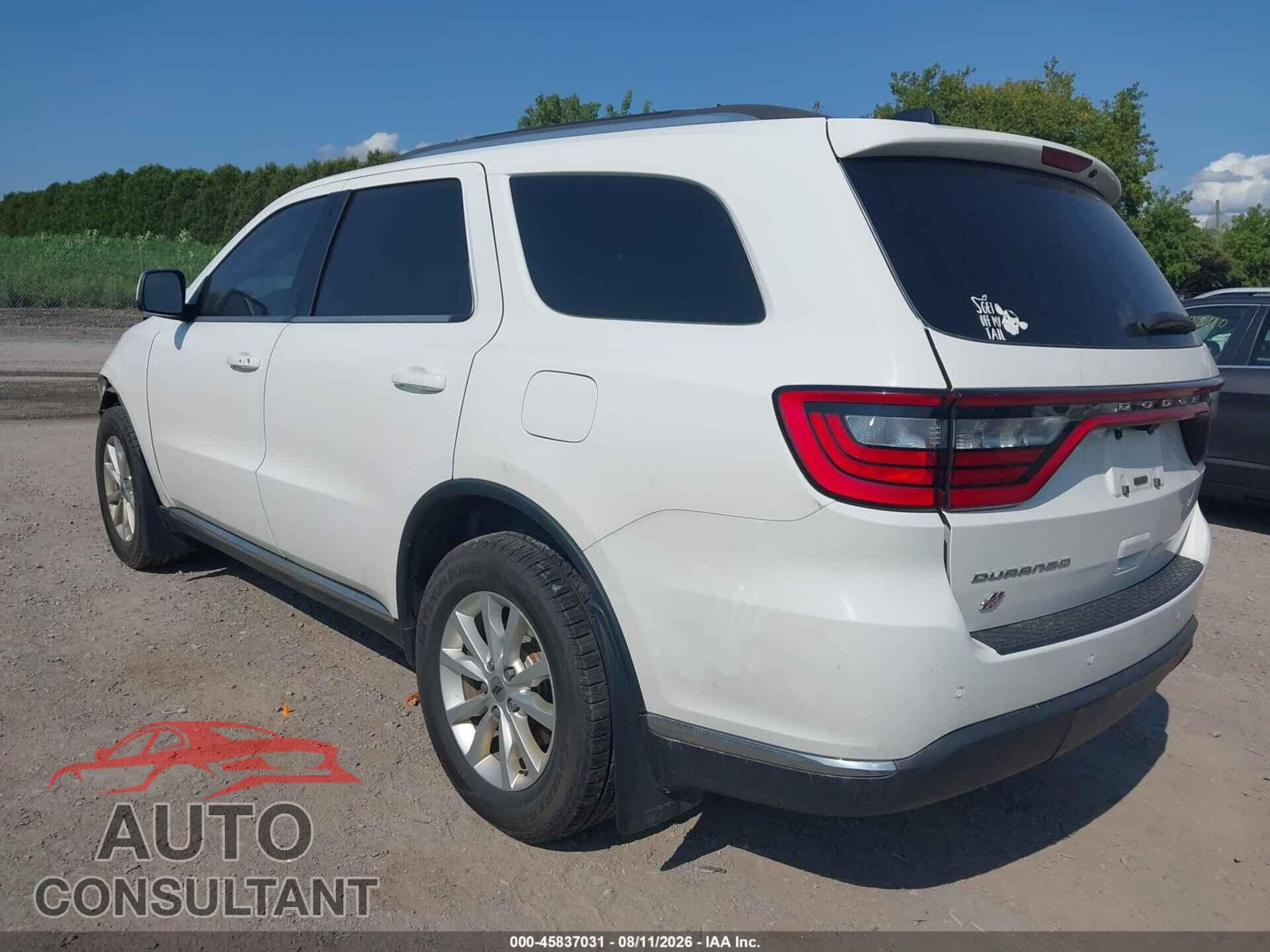 DODGE DURANGO 2019 - 1C4RDJAG5KC633754