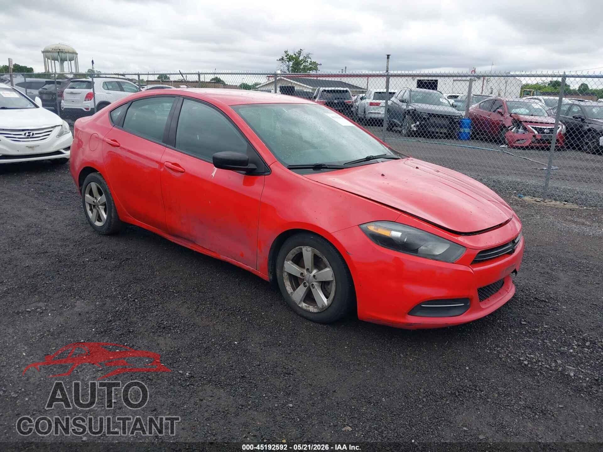 DODGE DART 2016 - 1C3CDFBA2GD660235