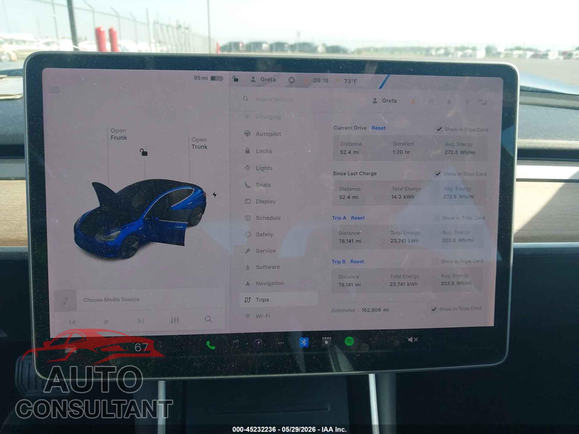 TESLA MODEL 3 2018 - 5YJ3E1EB9JF088578