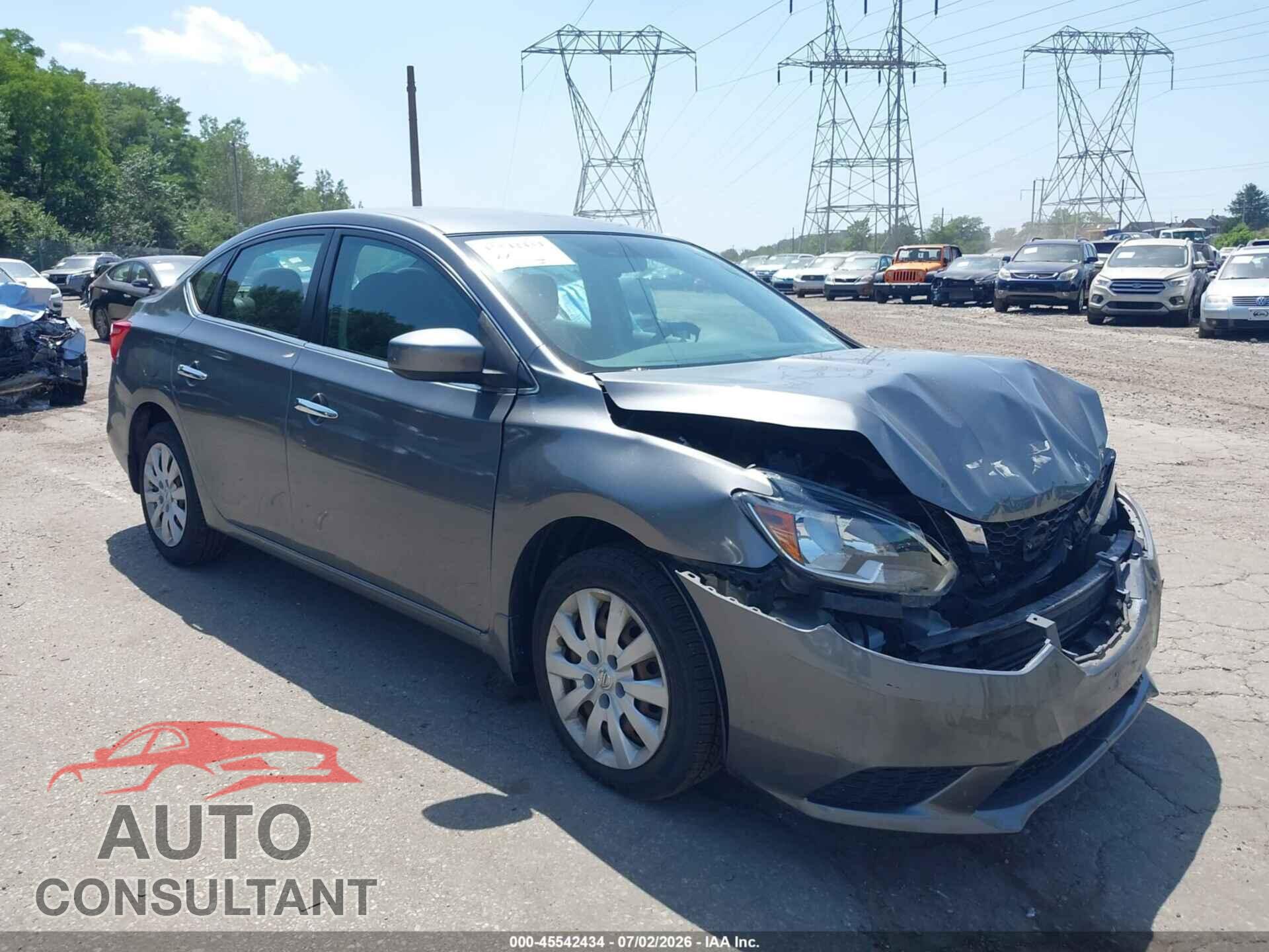 NISSAN SENTRA 2019 - 3N1AB7AP0KY217580