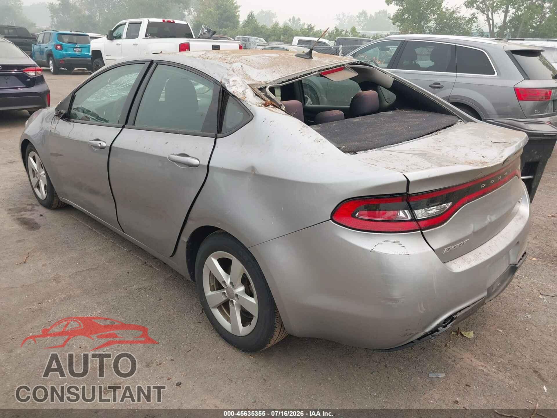 DODGE DART 2015 - 1C3CDFBBXFD278137