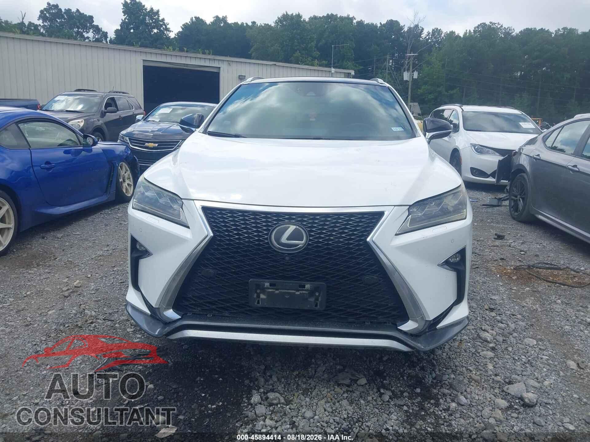 LEXUS RX 350 2017 - 2T2BZMCA2HC104500