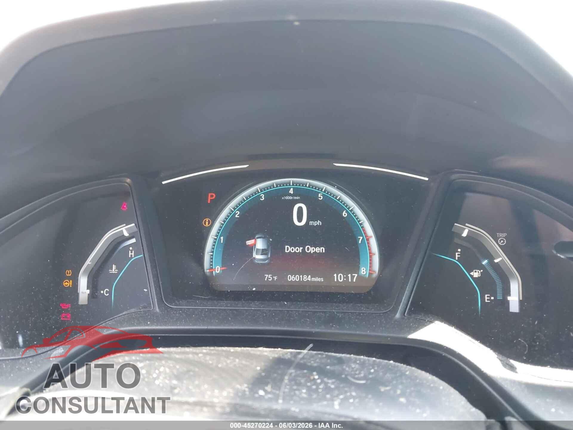 HONDA CIVIC 2017 - 19XFC2F68HE062029
