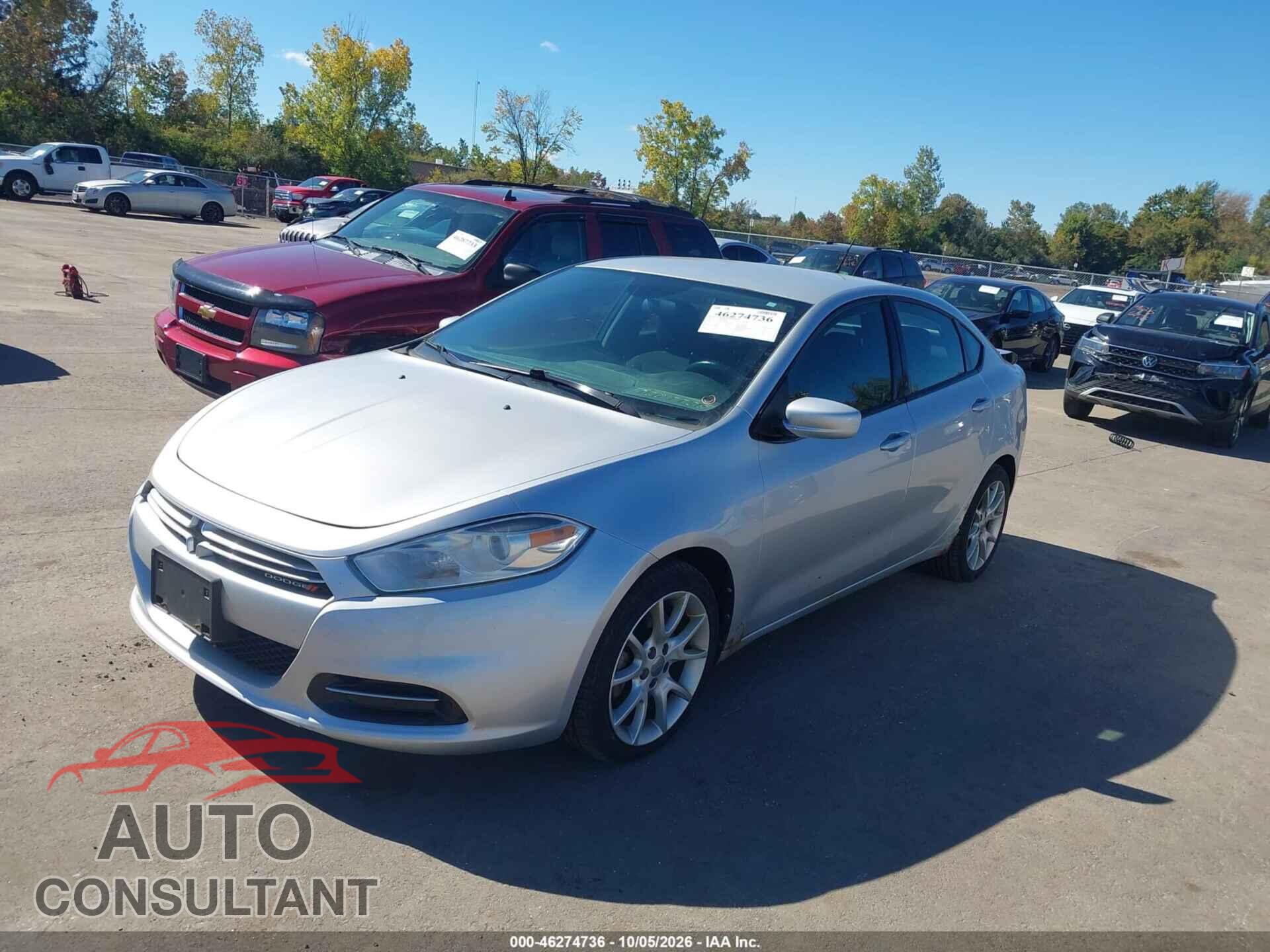 DODGE DART 2013 - 1C3CDFBA7DD186035