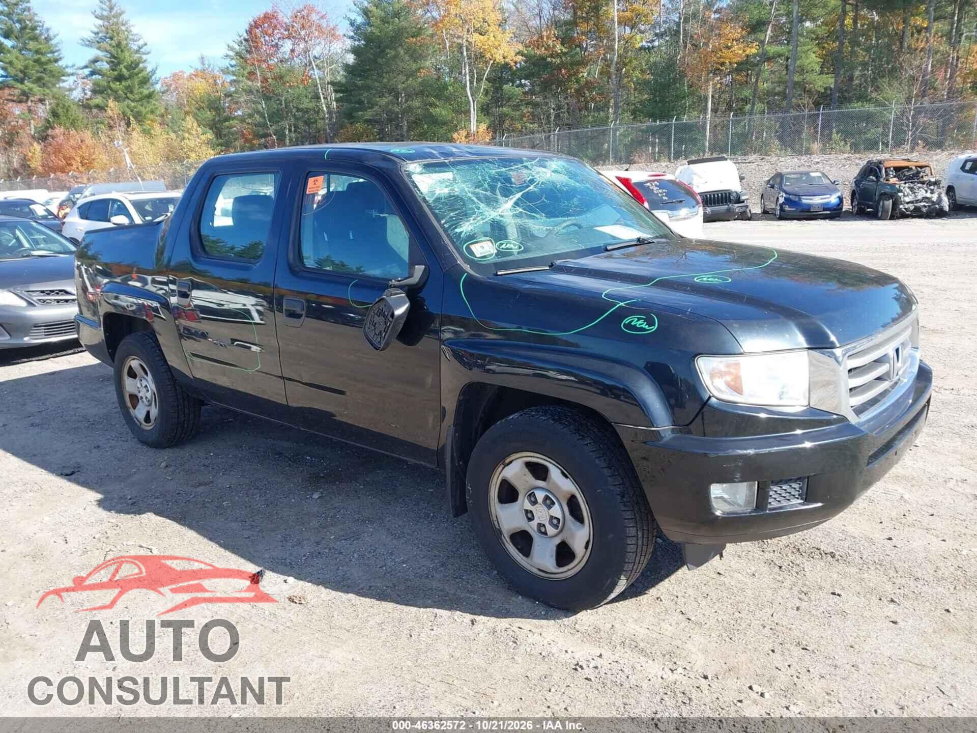 HONDA RIDGELINE 2013 - 5FPYK1F29DB016630