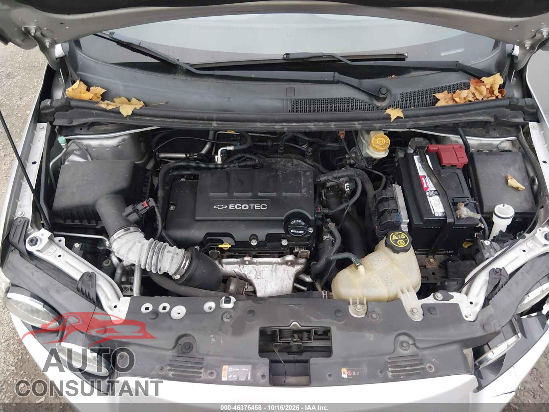 CHEVROLET SONIC 2014 - 1G1JE6SB5E4200582