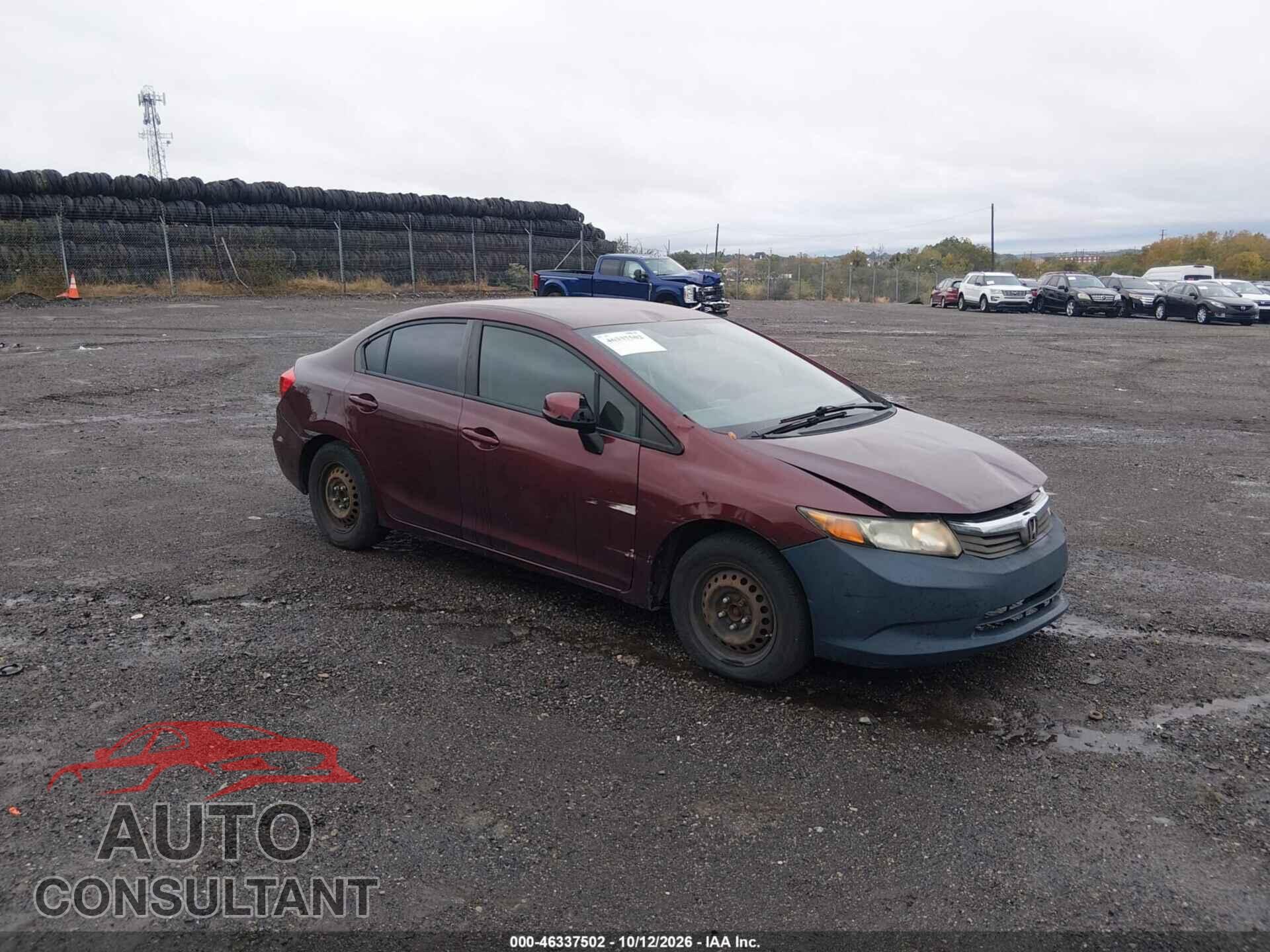 HONDA CIVIC 2012 - 19XFB2F55CE380791