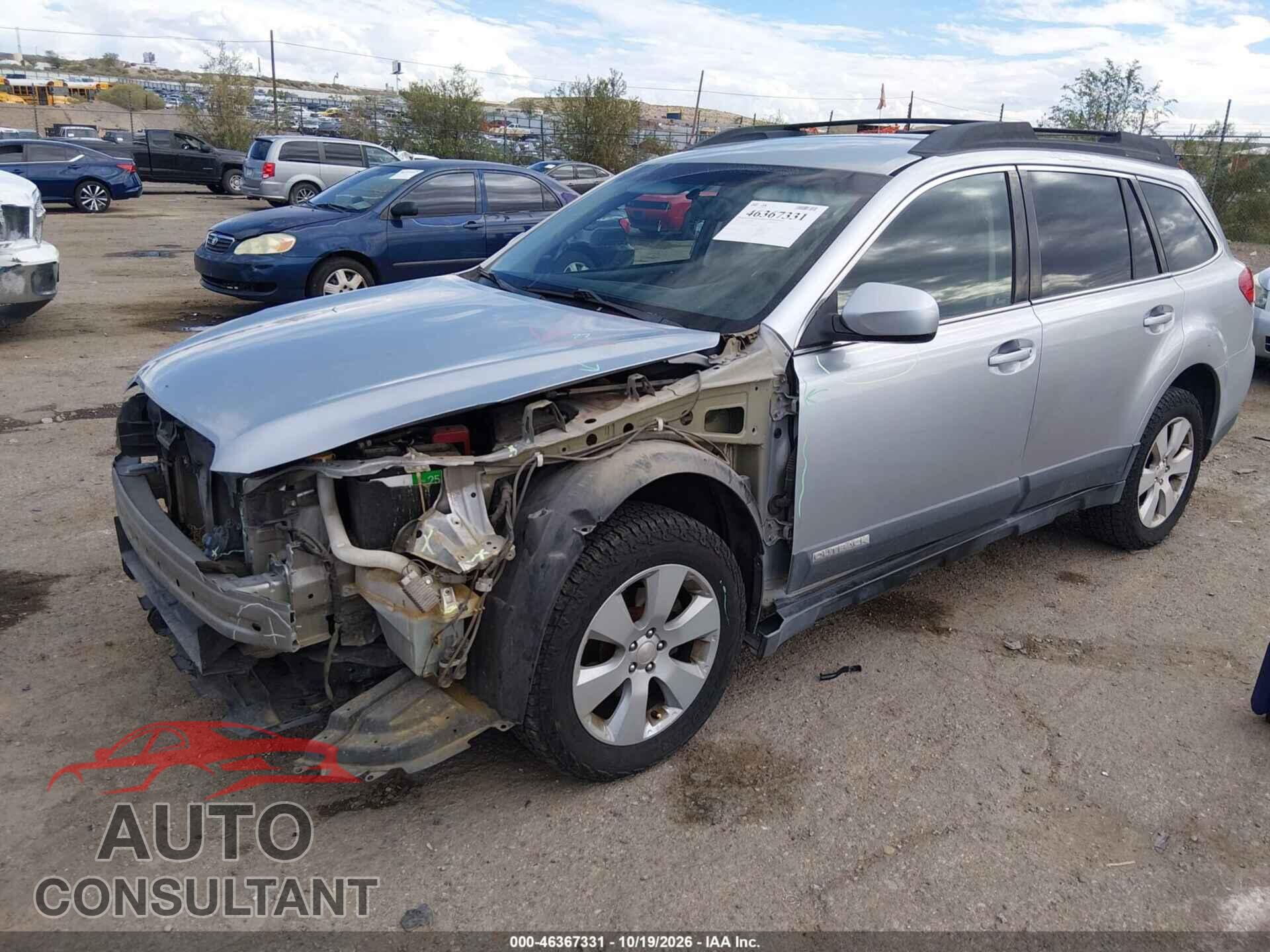 SUBARU OUTBACK 2012 - 4S4BRBCC8C3291815