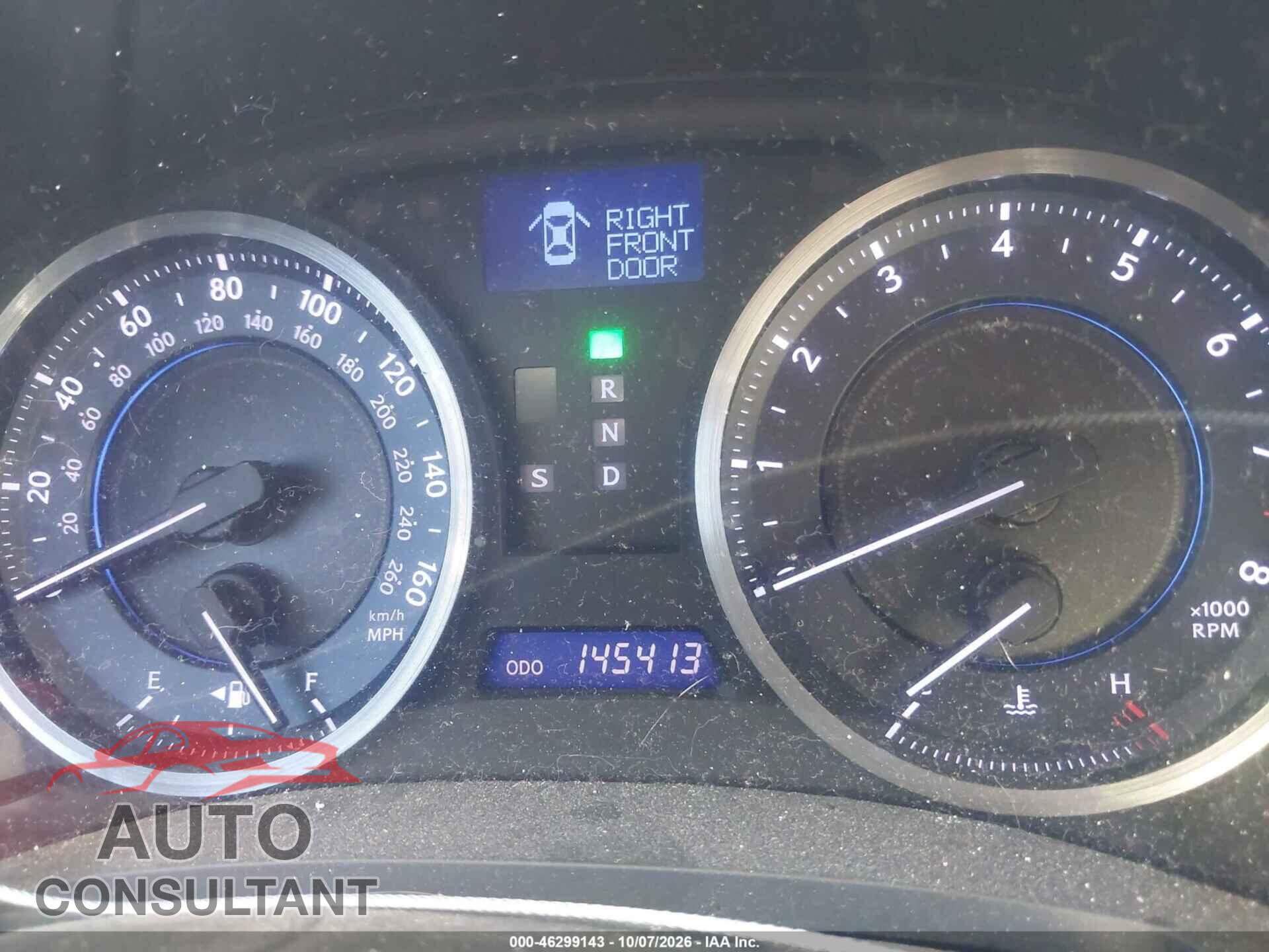 LEXUS IS 250 2012 - JTHBF5C20C5184590
