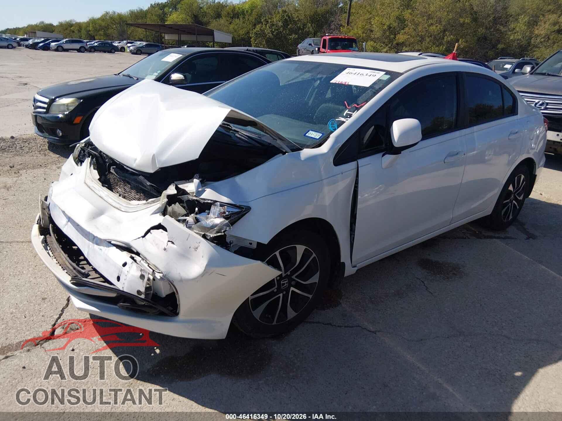 HONDA CIVIC 2013 - 19XFB2F9XDE004205