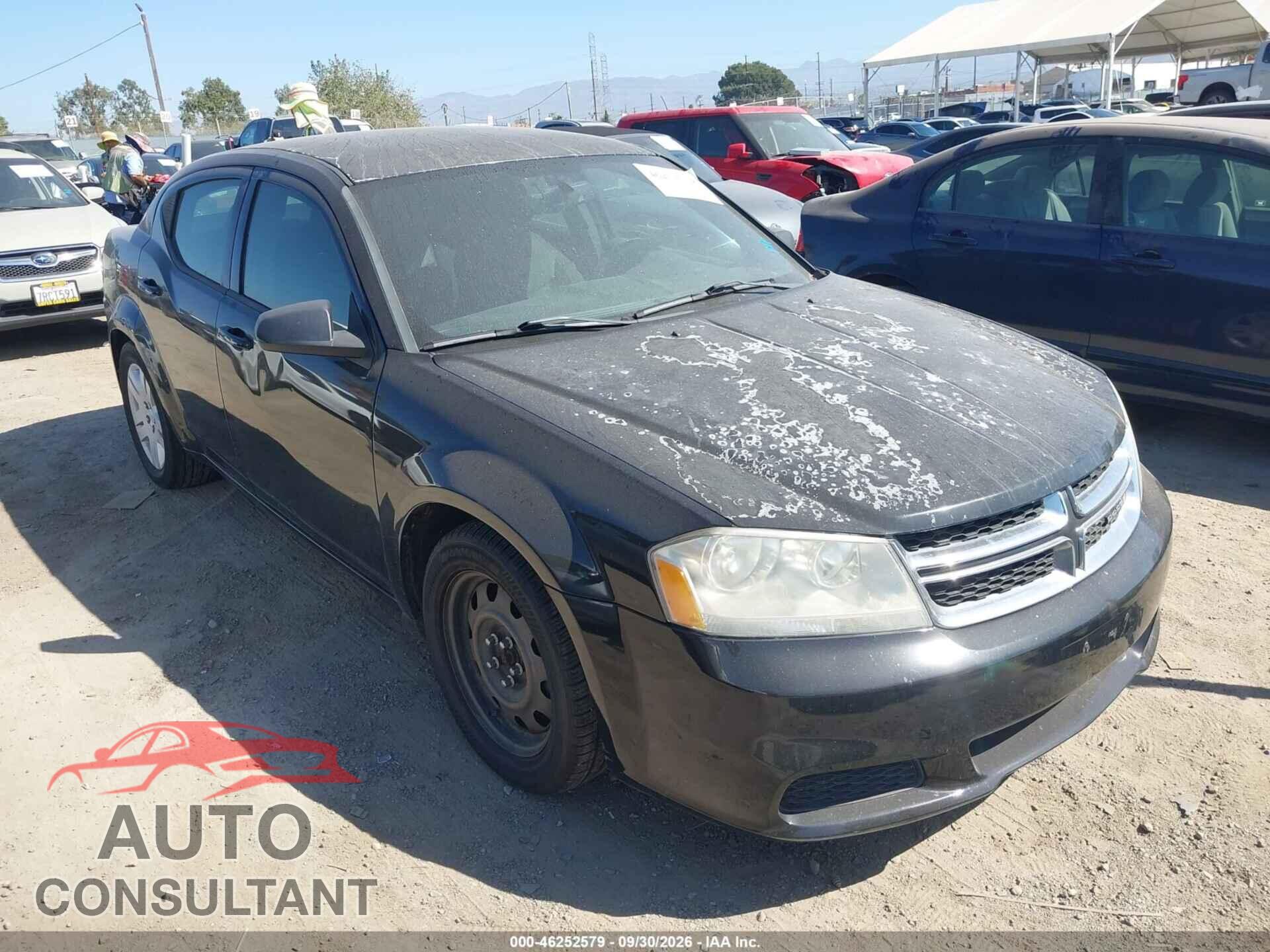 DODGE AVENGER 2012 - 1C3CDZAB8CN223694
