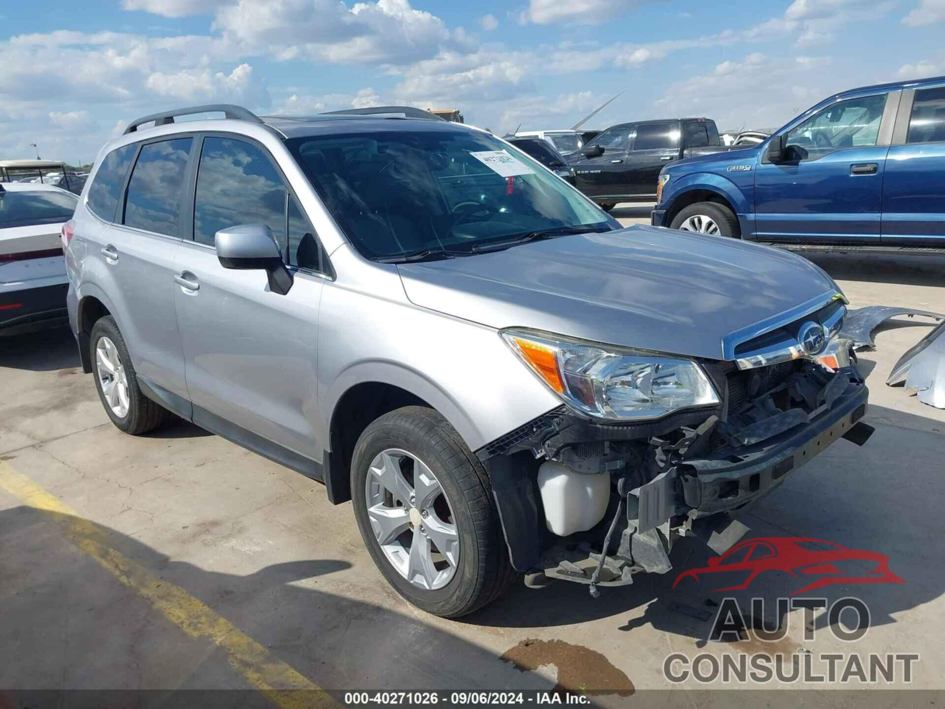 SUBARU FORESTER 2016 - JF2SJARC5GH475228