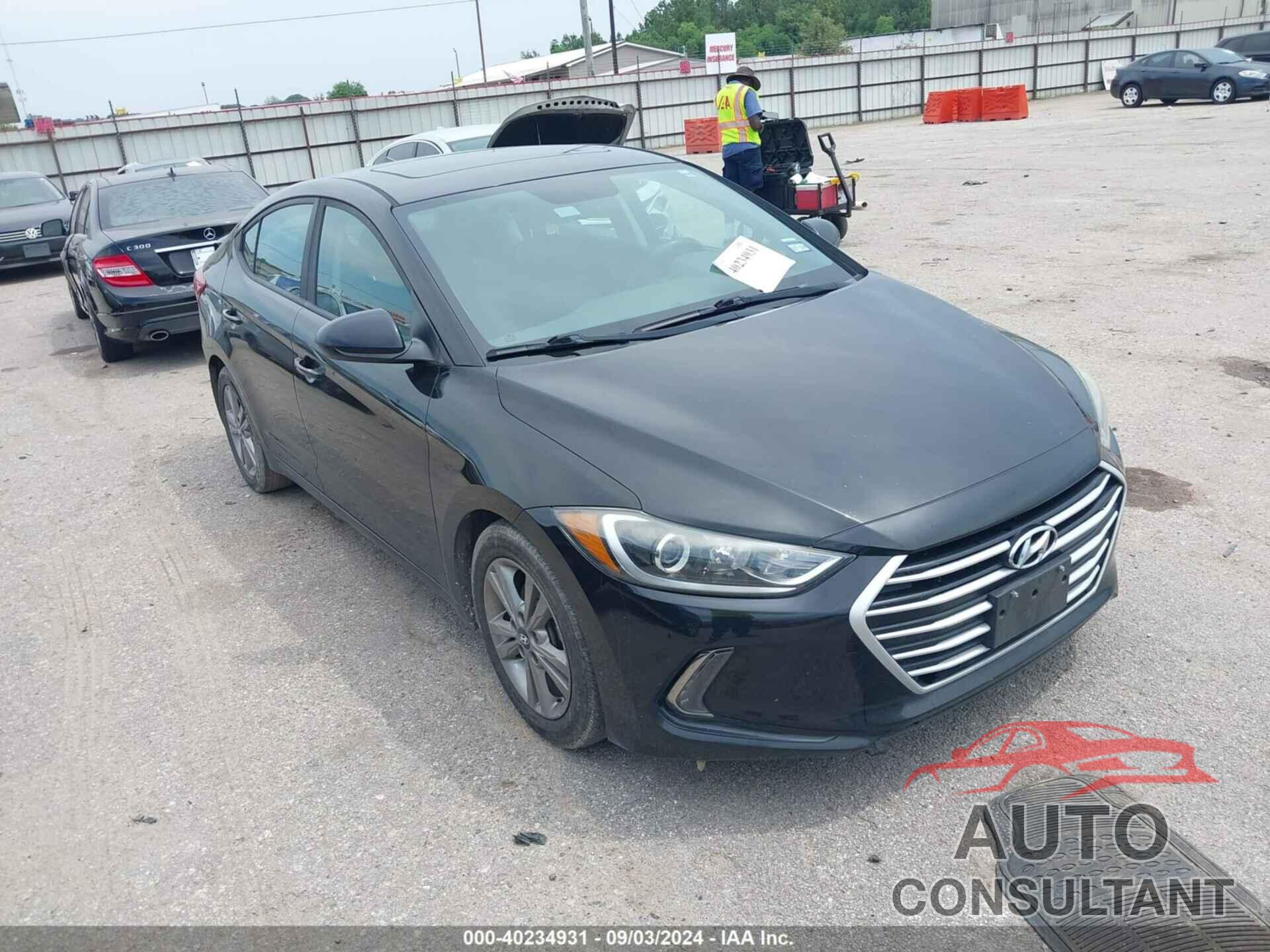 HYUNDAI ELANTRA 2017 - KMHD84LF1HU249974