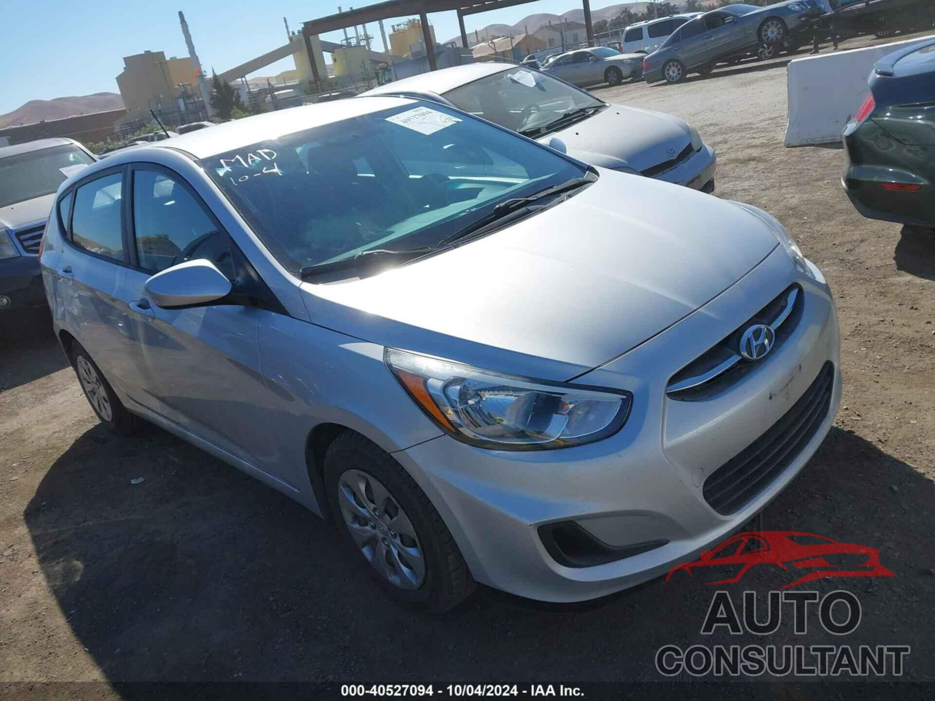 HYUNDAI ACCENT 2016 - KMHCT5AE3GU260810