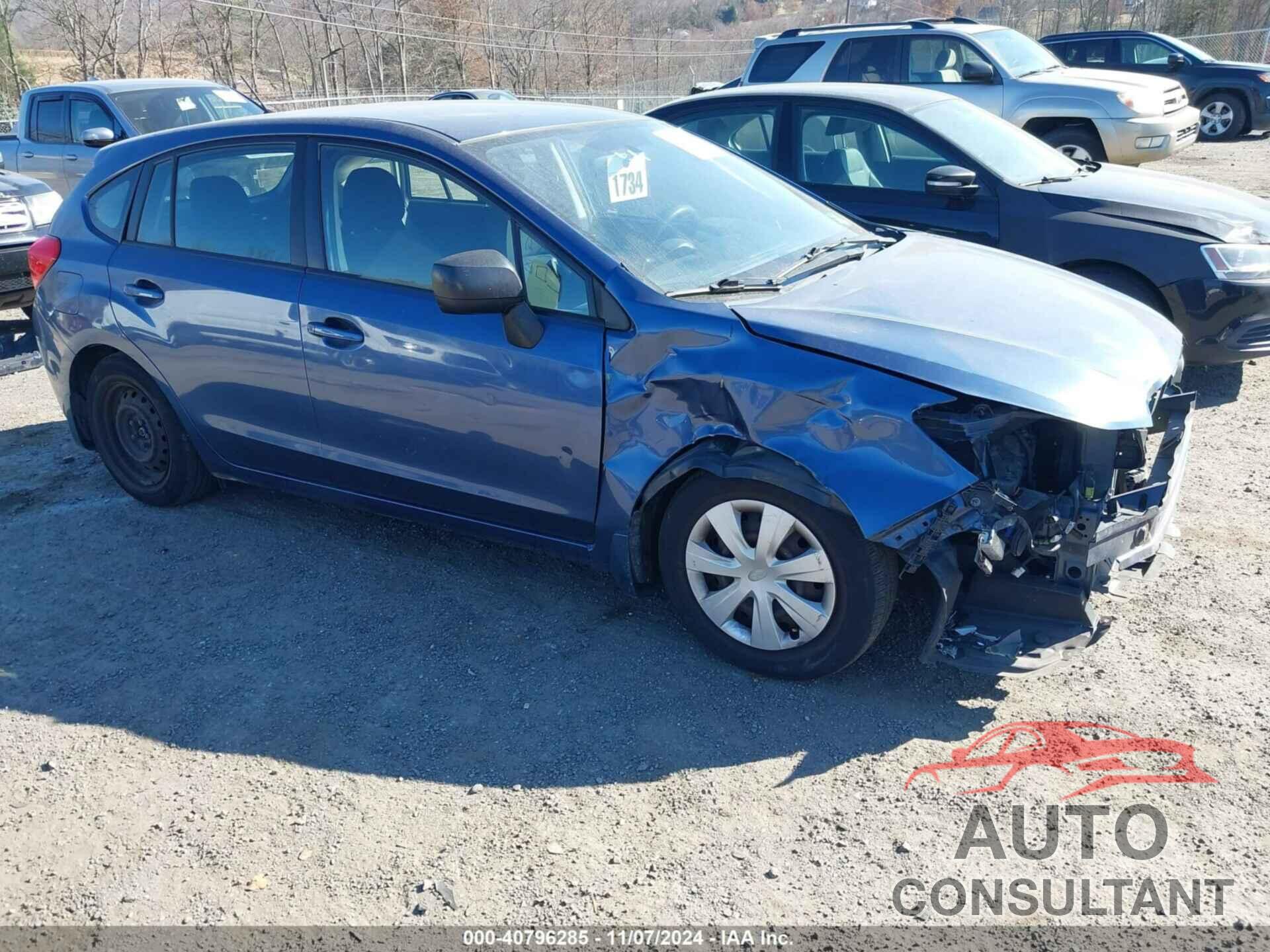 SUBARU IMPREZA 2012 - JF1GPAA68CH216595