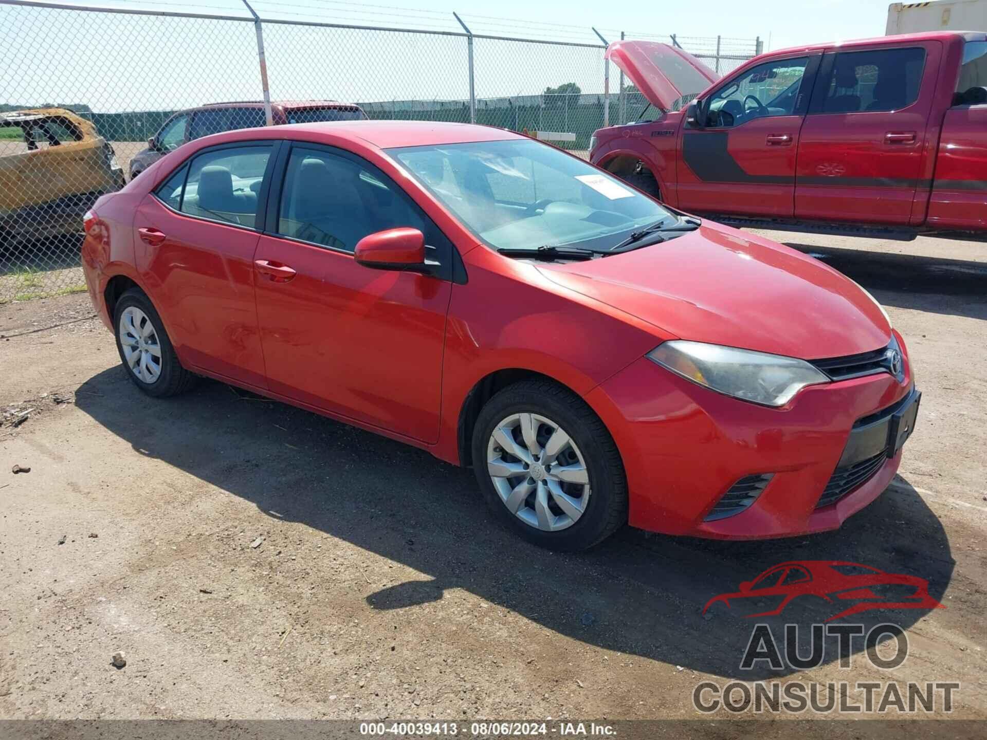 TOYOTA COROLLA 2016 - 5YFBURHE9GP568183