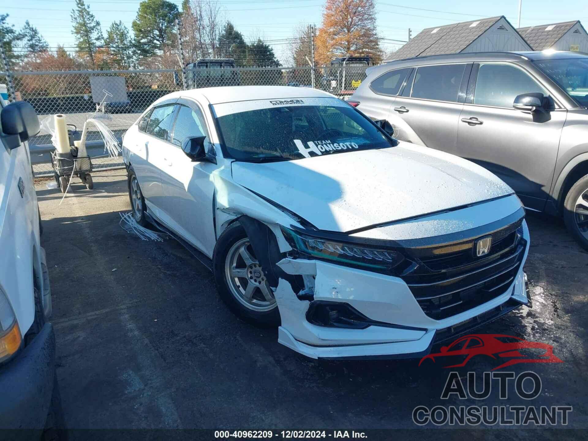 HONDA ACCORD 2022 - 1HGCV1F38NA043588
