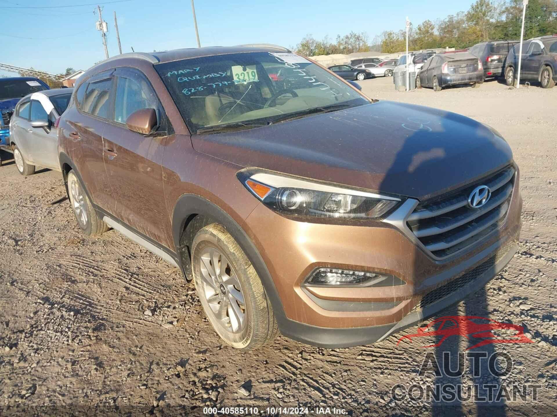 HYUNDAI TUCSON 2017 - KM8J3CA49HU448560