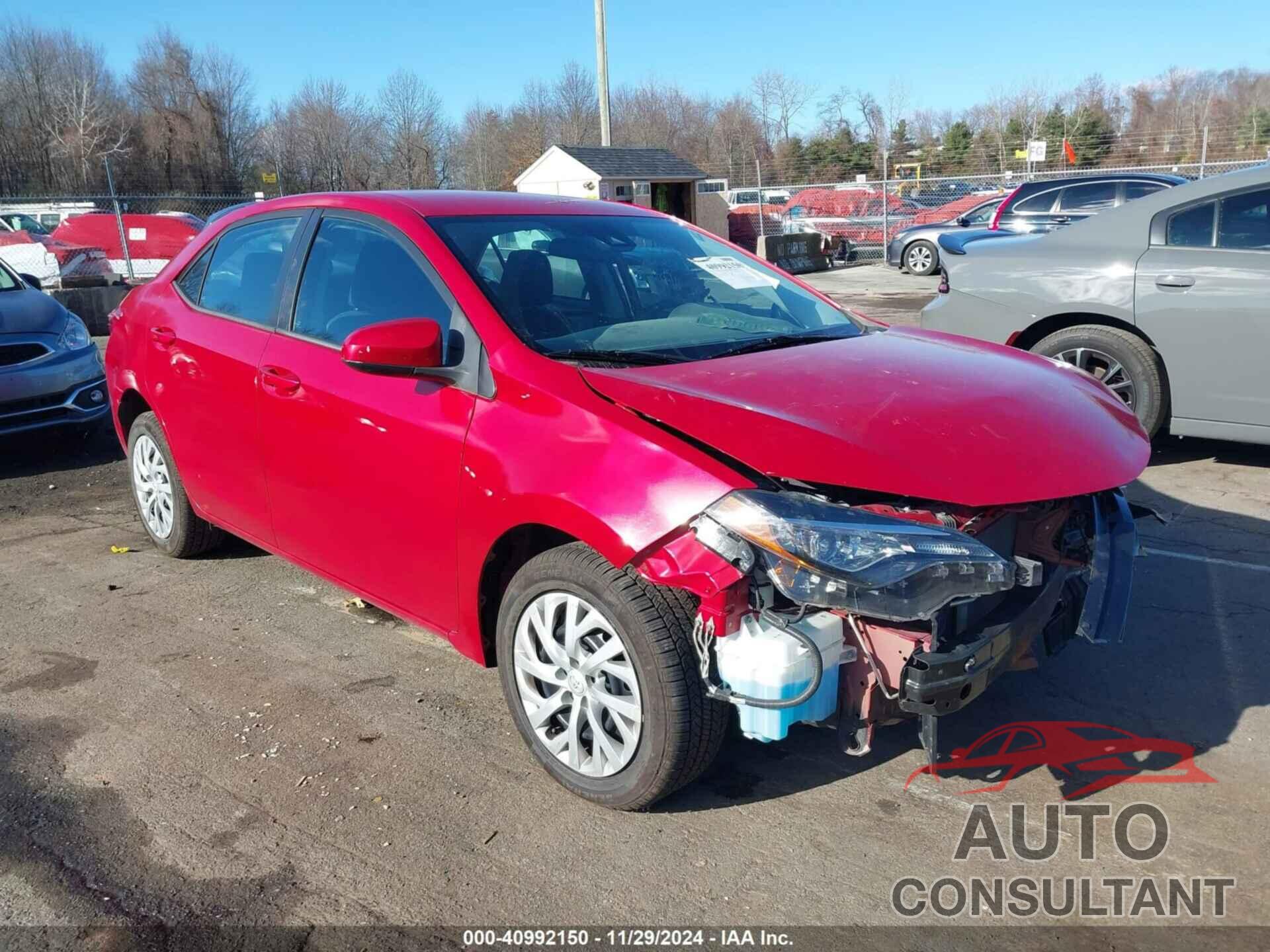 TOYOTA COROLLA 2018 - 5YFBURHE0JP819213