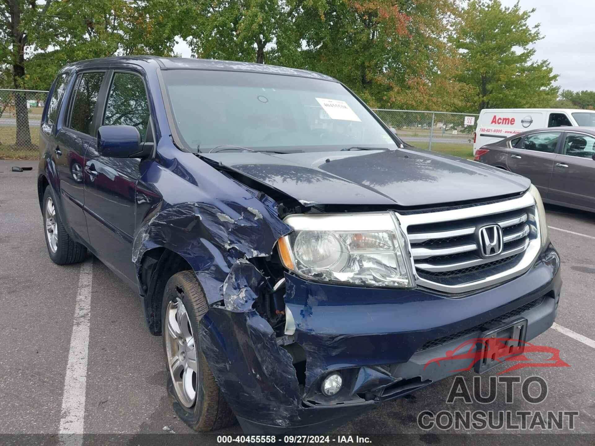 HONDA PILOT 2013 - 5FNYF4H49DB007293