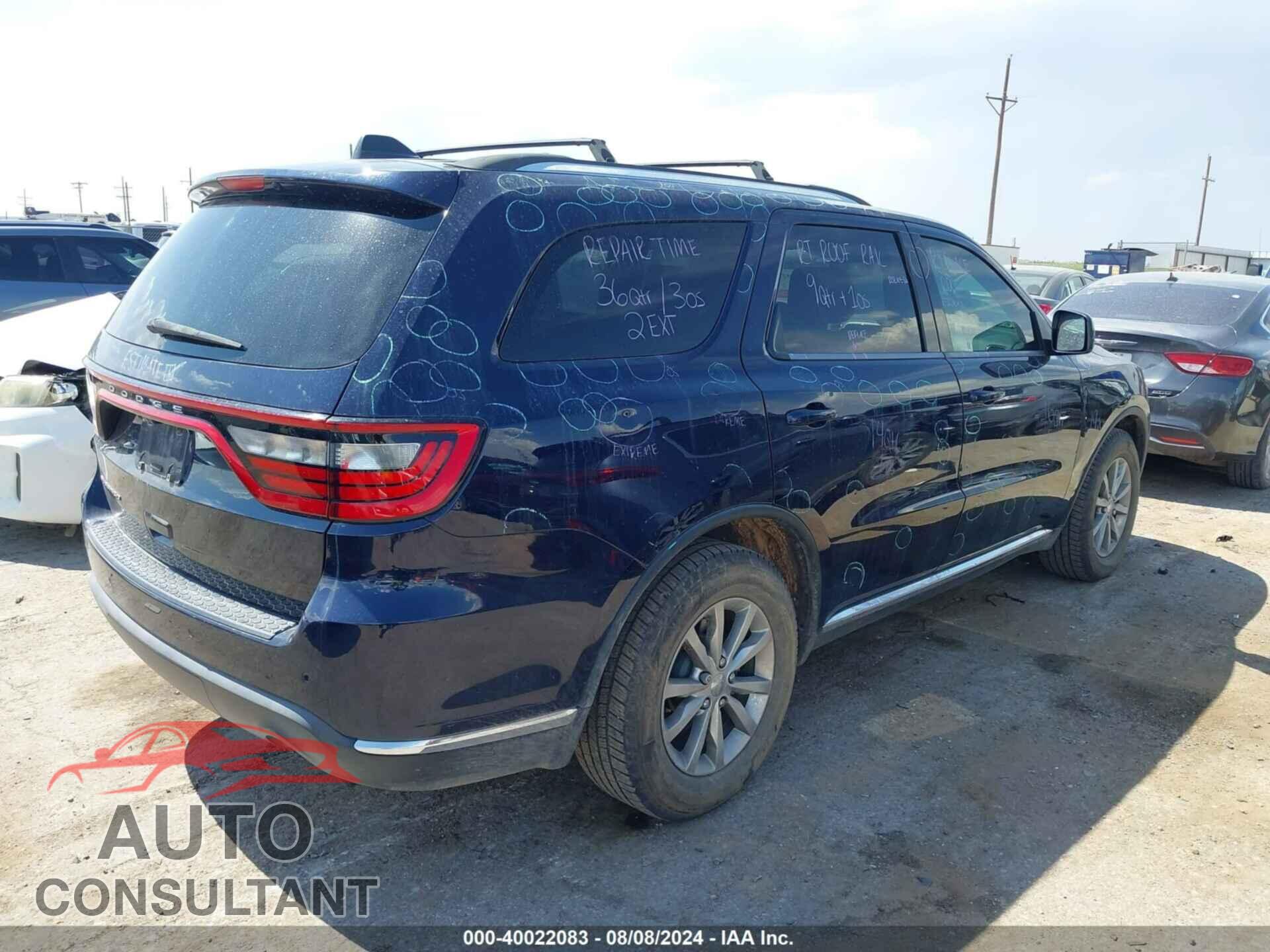 DODGE DURANGO 2017 - 1C4RDHAG5HC709104