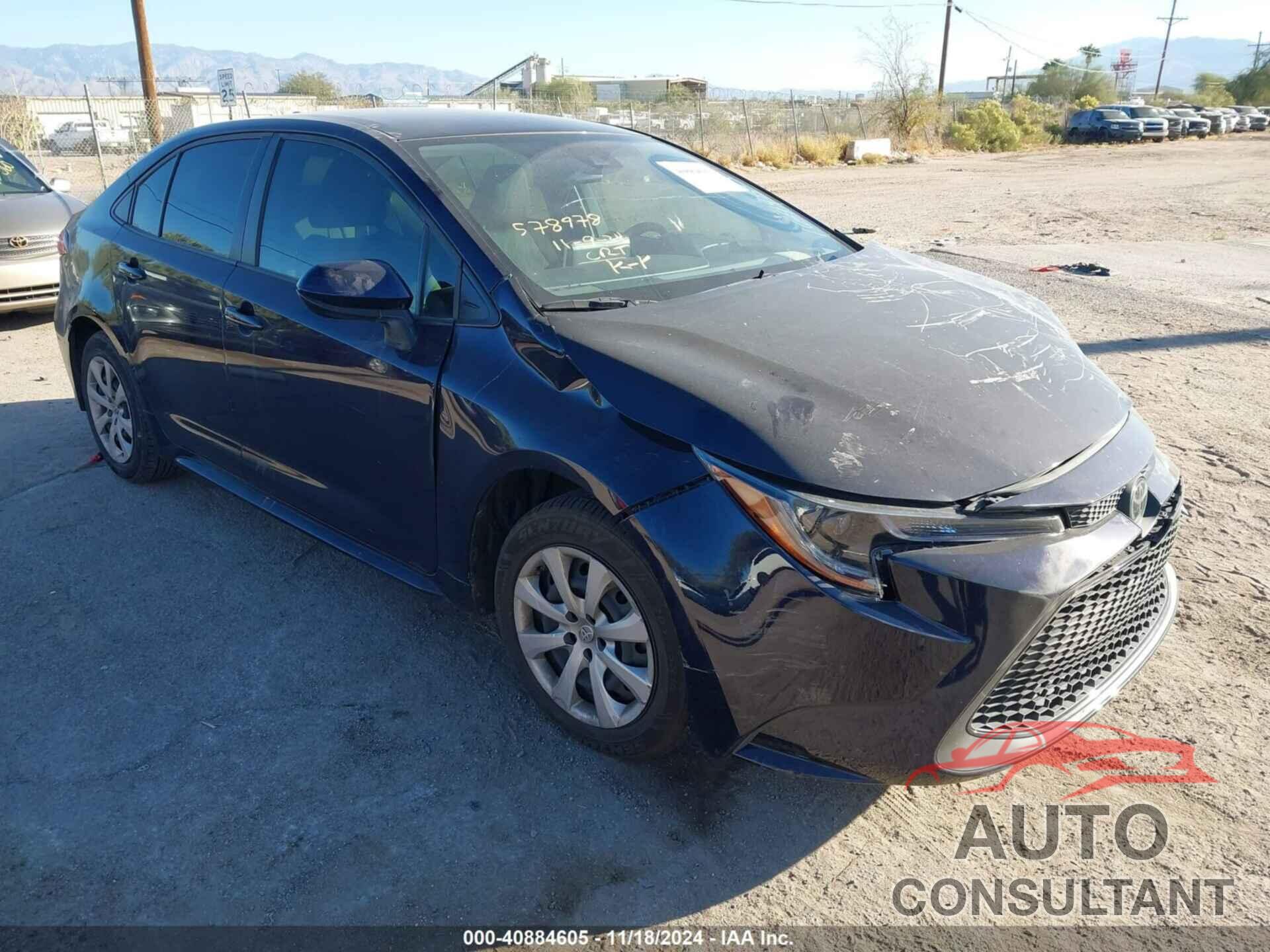 TOYOTA COROLLA 2021 - JTDEPMAE9MJ164480