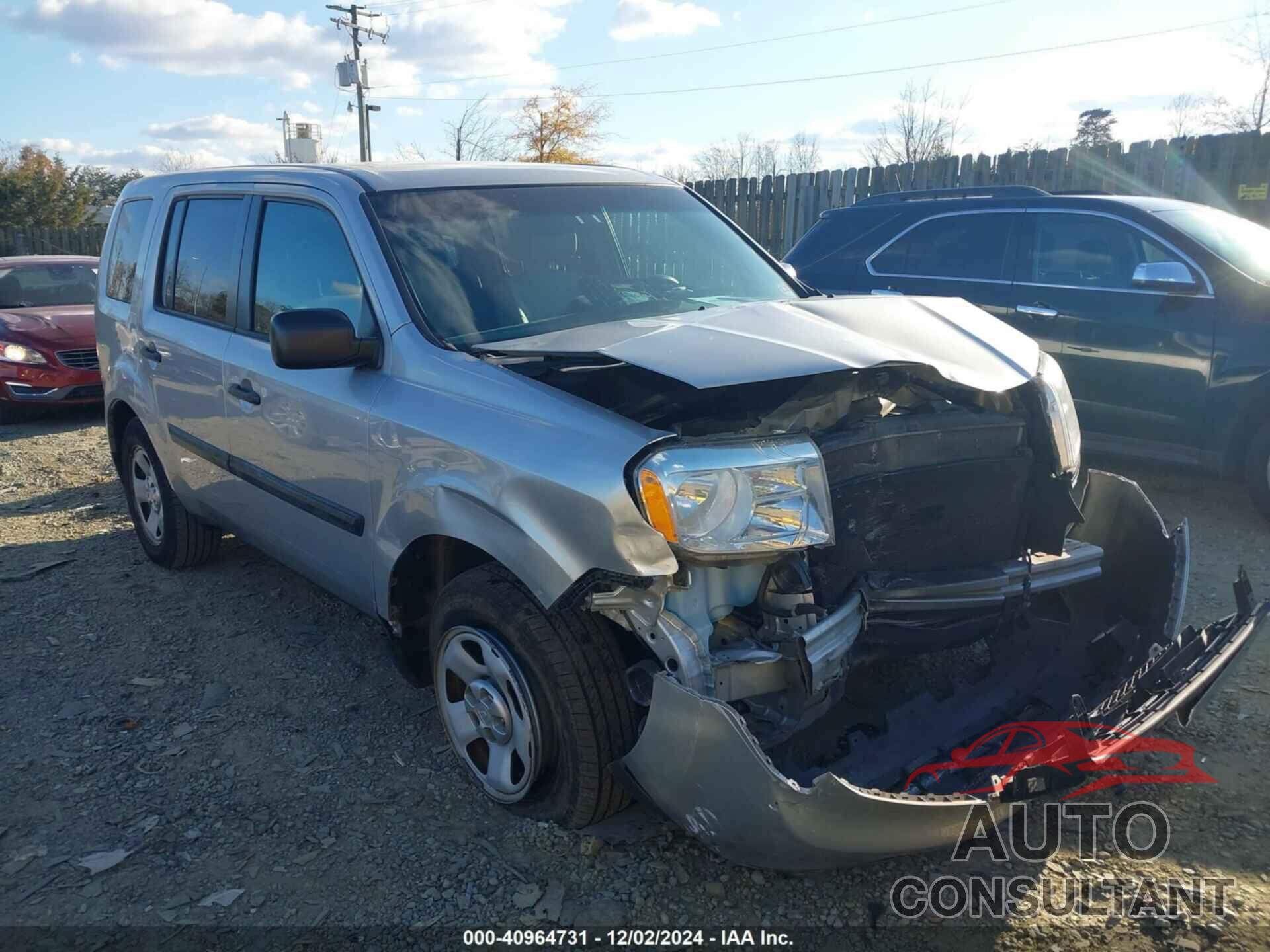 HONDA PILOT 2014 - 5FNYF3H22EB012703