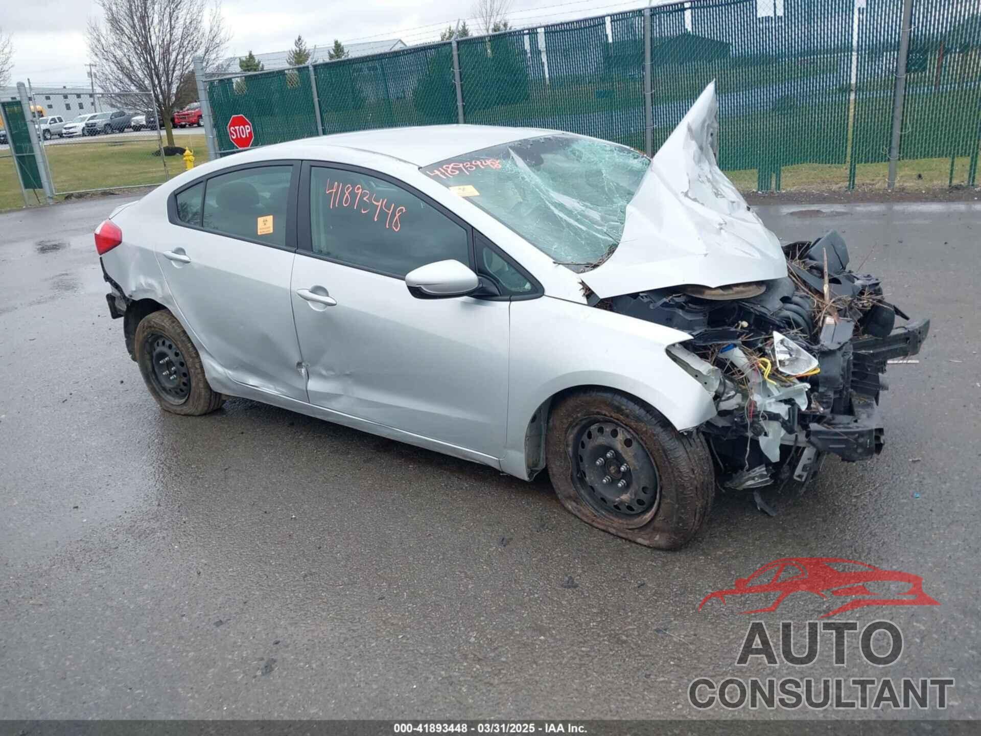 KIA FORTE 2016 - KNAFK4A64G5552299