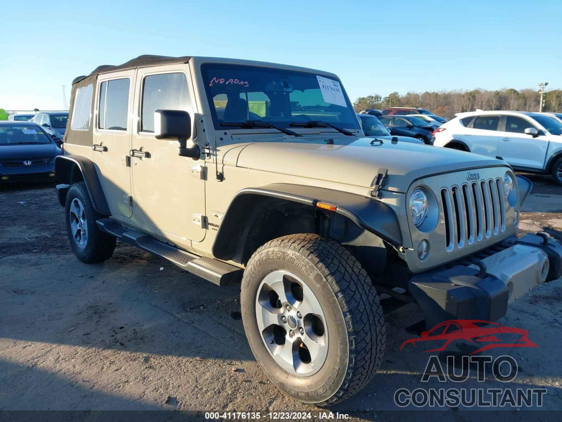 JEEP WRANGLER UNLIMITED 2017 - 1C4BJWEG7HL664840