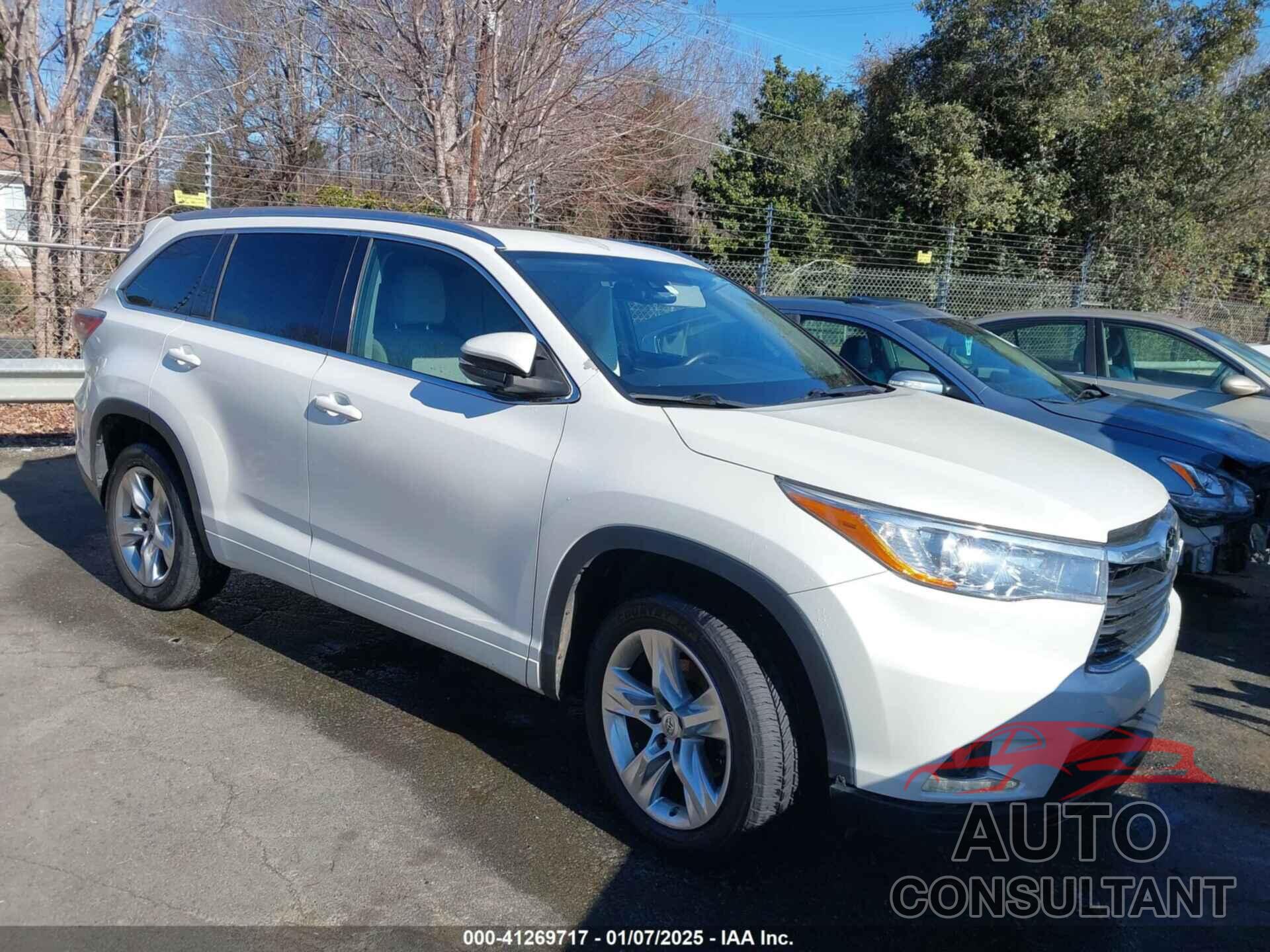 TOYOTA HIGHLANDER 2015 - 5TDYKRFHXFS085059