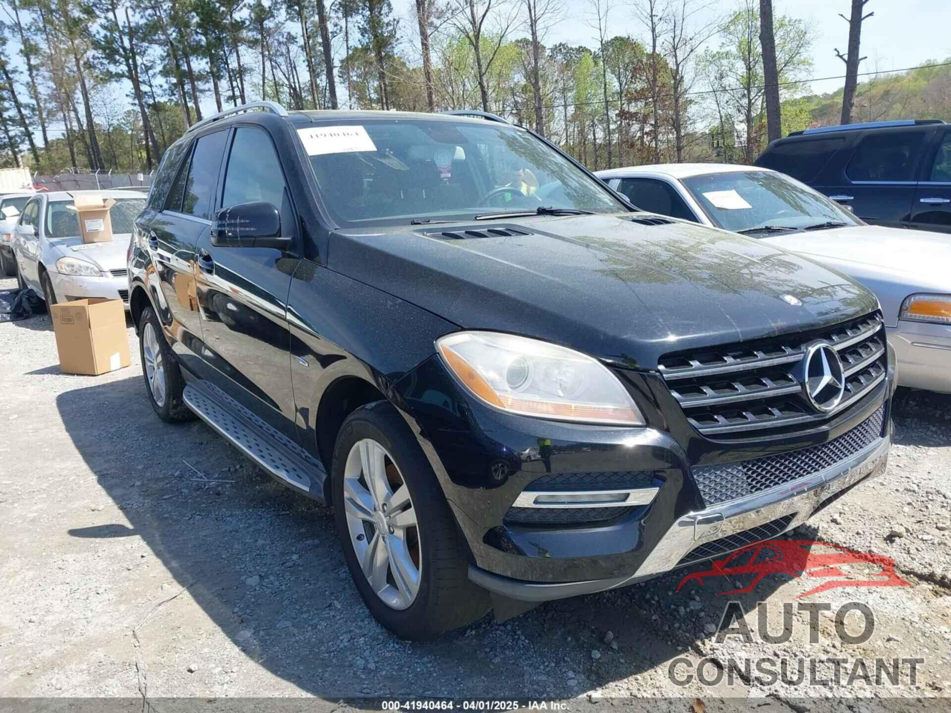 MERCEDES-BENZ ML 350 BLUETEC 2012 - 4JGDA2EB1CA001561