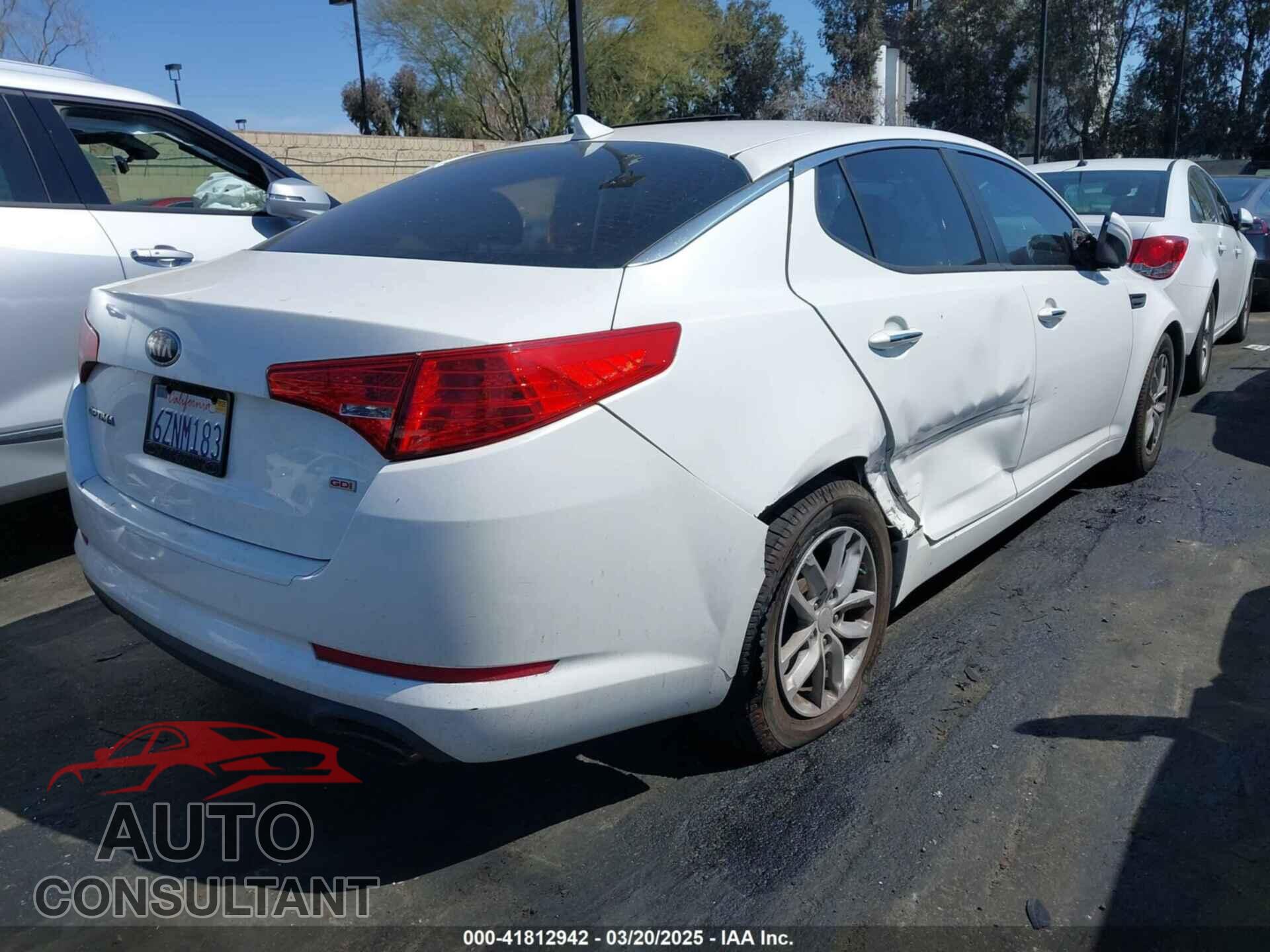 KIA OPTIMA 2013 - KNAGM4A71D5383314