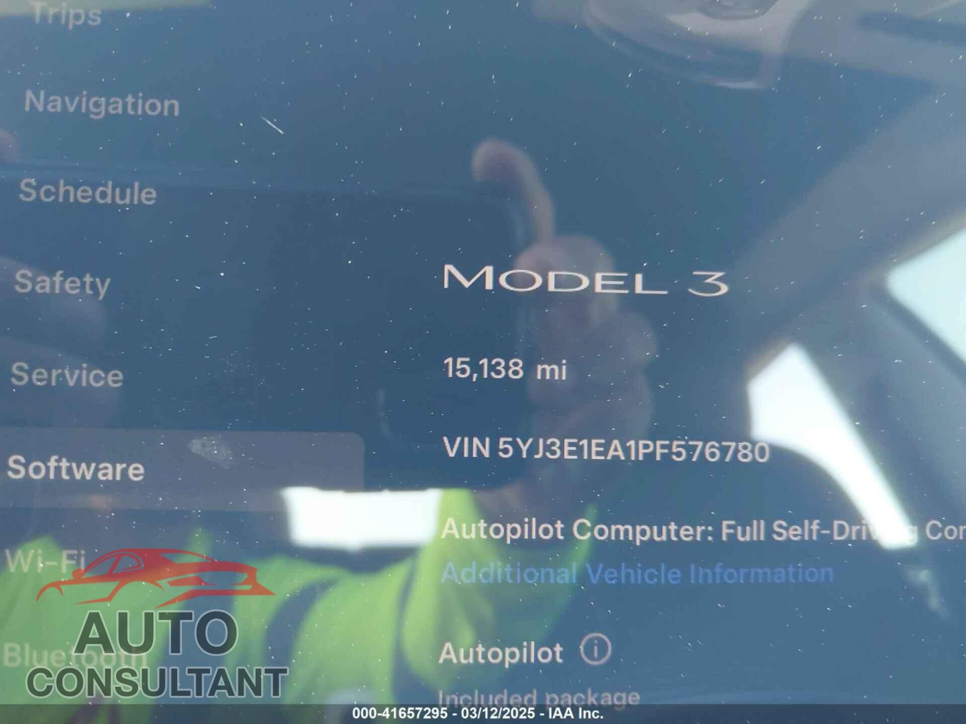 TESLA MODEL 3 2023 - 5YJ3E1EA1PF576780