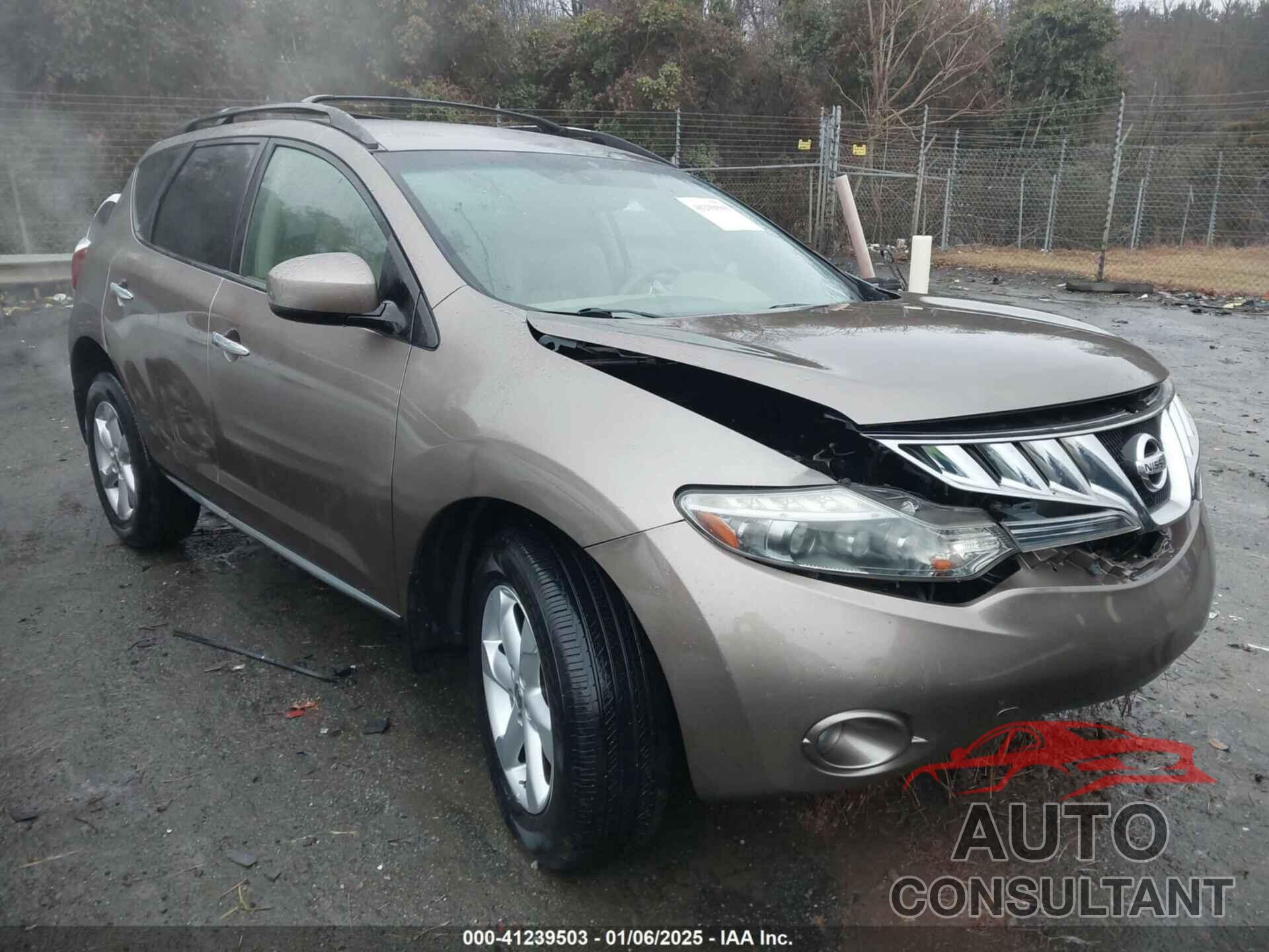 NISSAN MURANO 2010 - JN8AZ1MW3AW114348