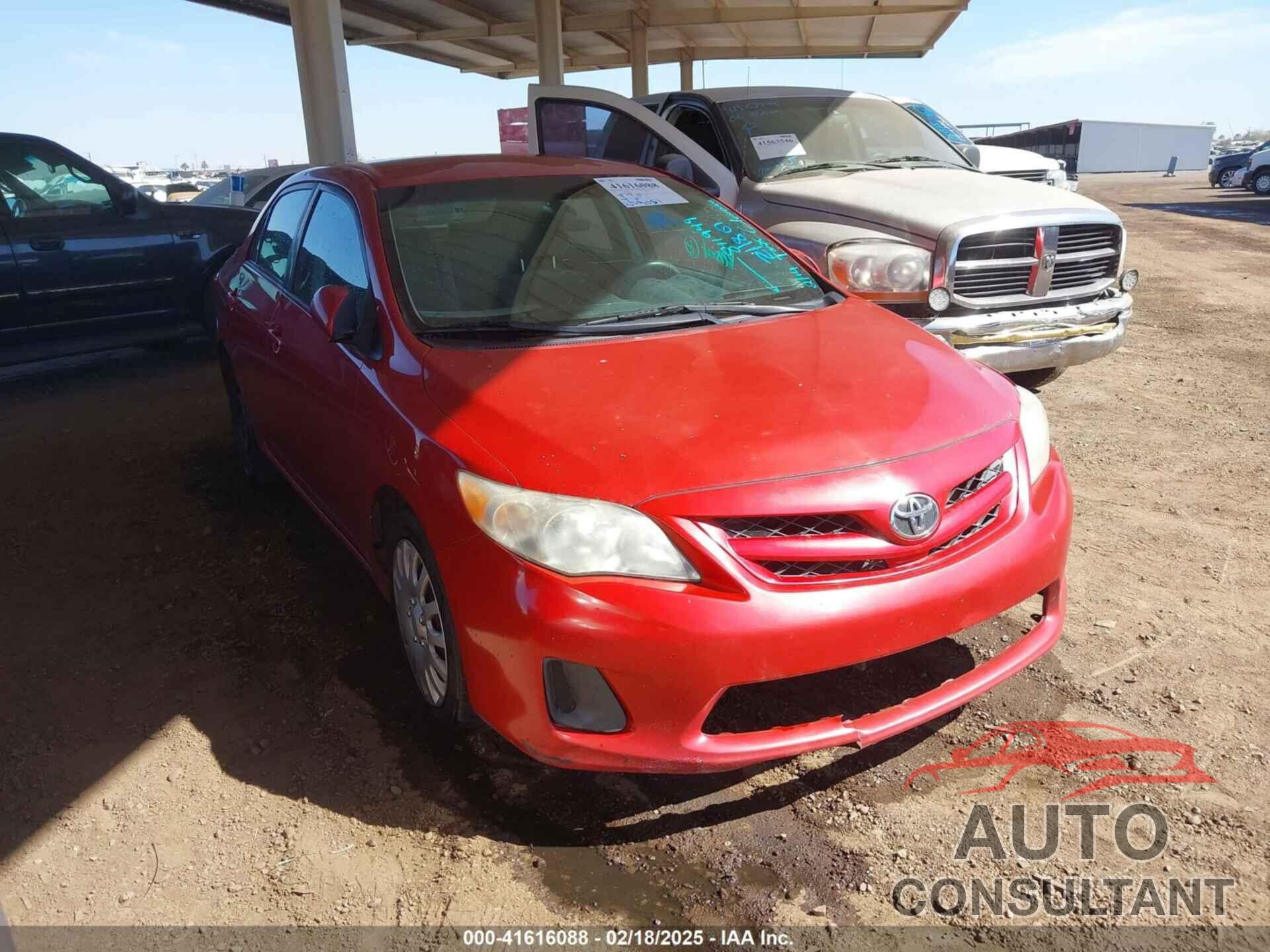 TOYOTA COROLLA 2012 - 2T1BU4EE6CC811949