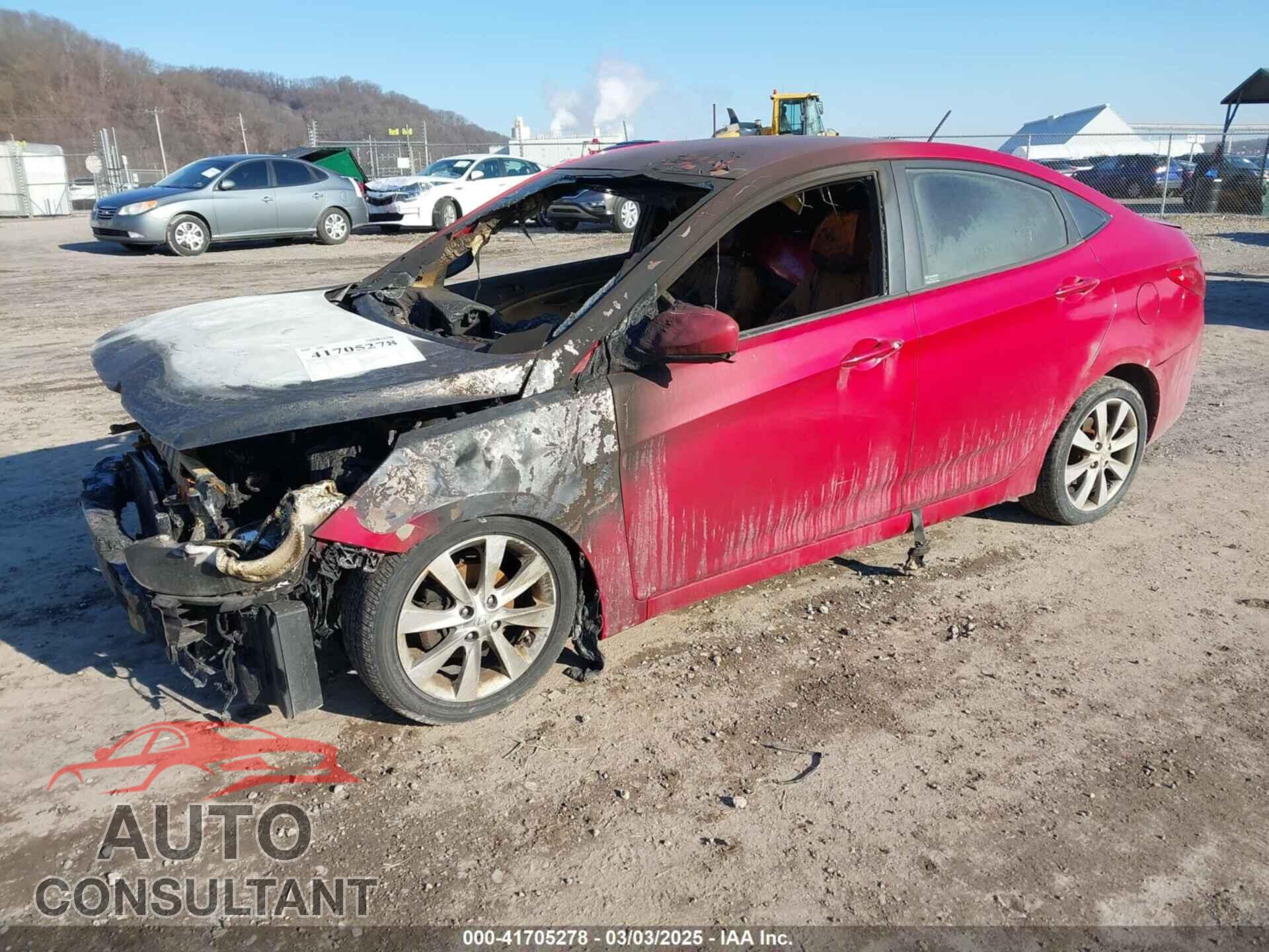 HYUNDAI ACCENT 2012 - KMHCU4AE3CU080518