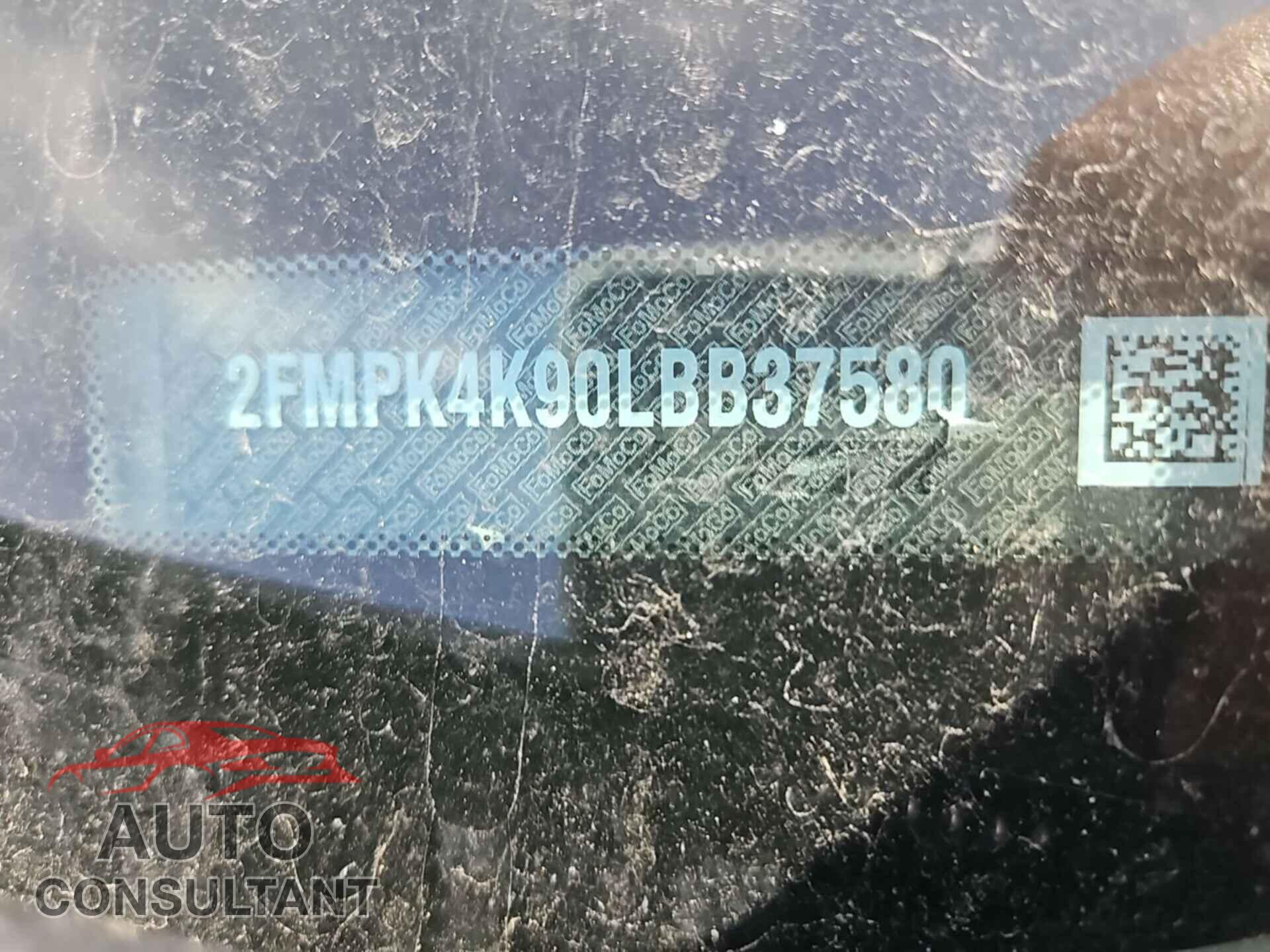 FORD EDGE 2020 - 2FMPK4K90LBB37580