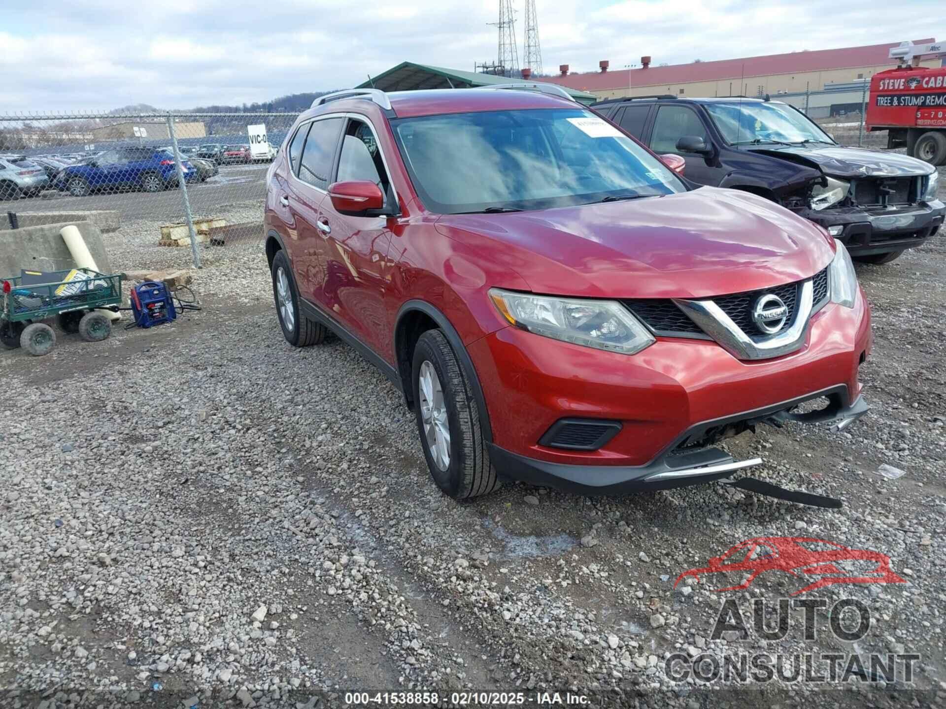 NISSAN ROGUE 2015 - KNMAT2MVXFP574599