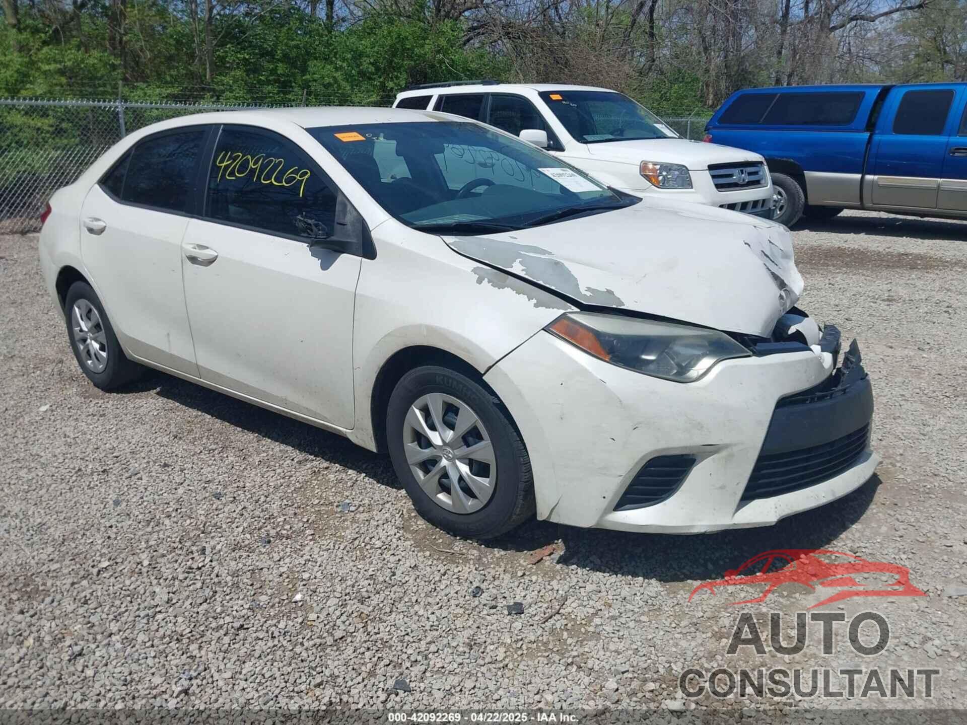 TOYOTA COROLLA 2014 - 5YFBPRHE3EP025318
