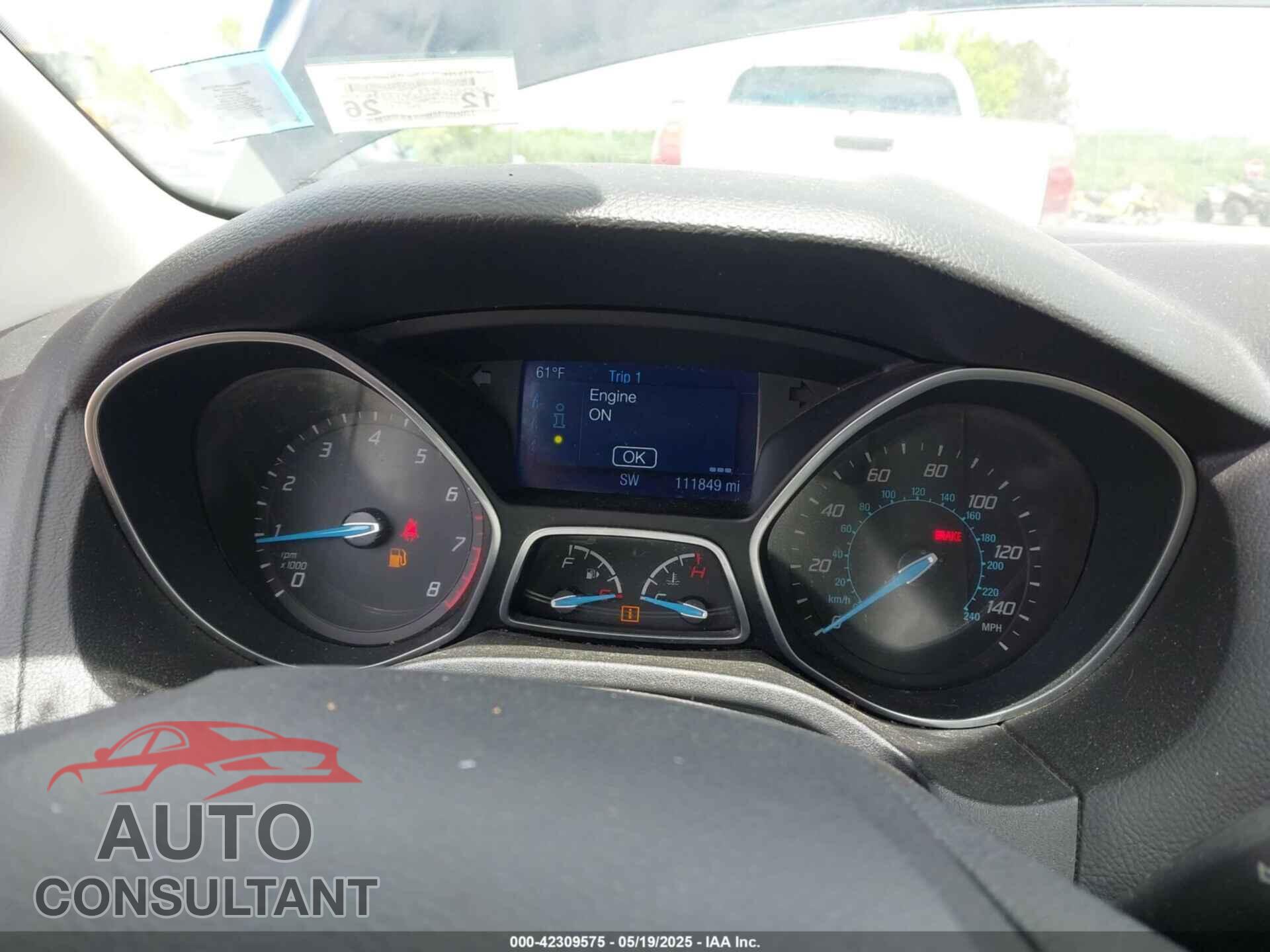 FORD FOCUS 2014 - 1FADP3F29EL142639