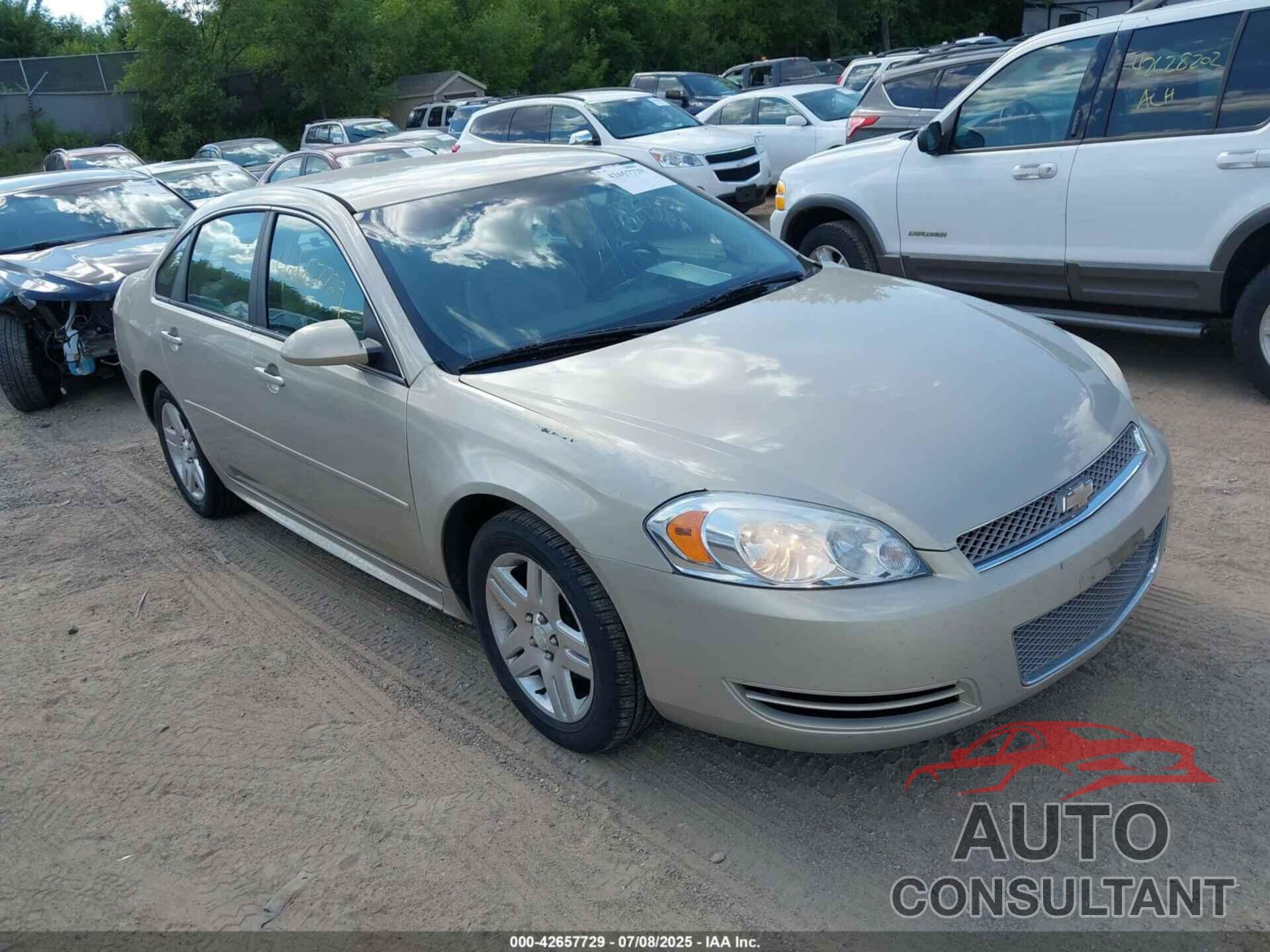 CHEVROLET IMPALA 2012 - 2G1WG5E32C1275733