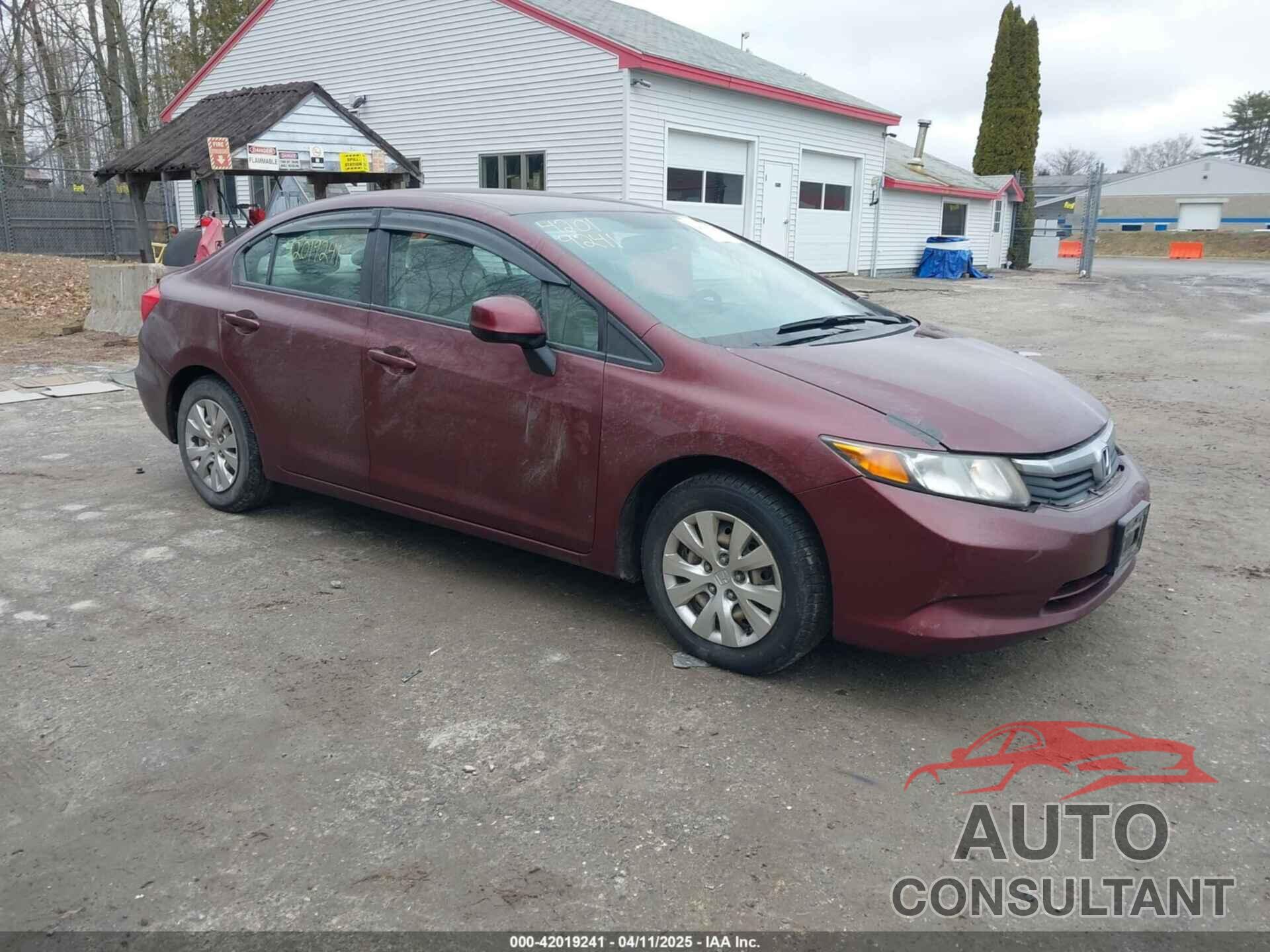 HONDA CIVIC 2012 - 2HGFB2F53CH584687