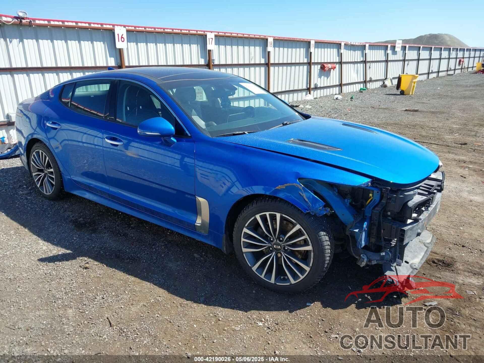 KIA STINGER 2018 - KNAE25LA8J6016976