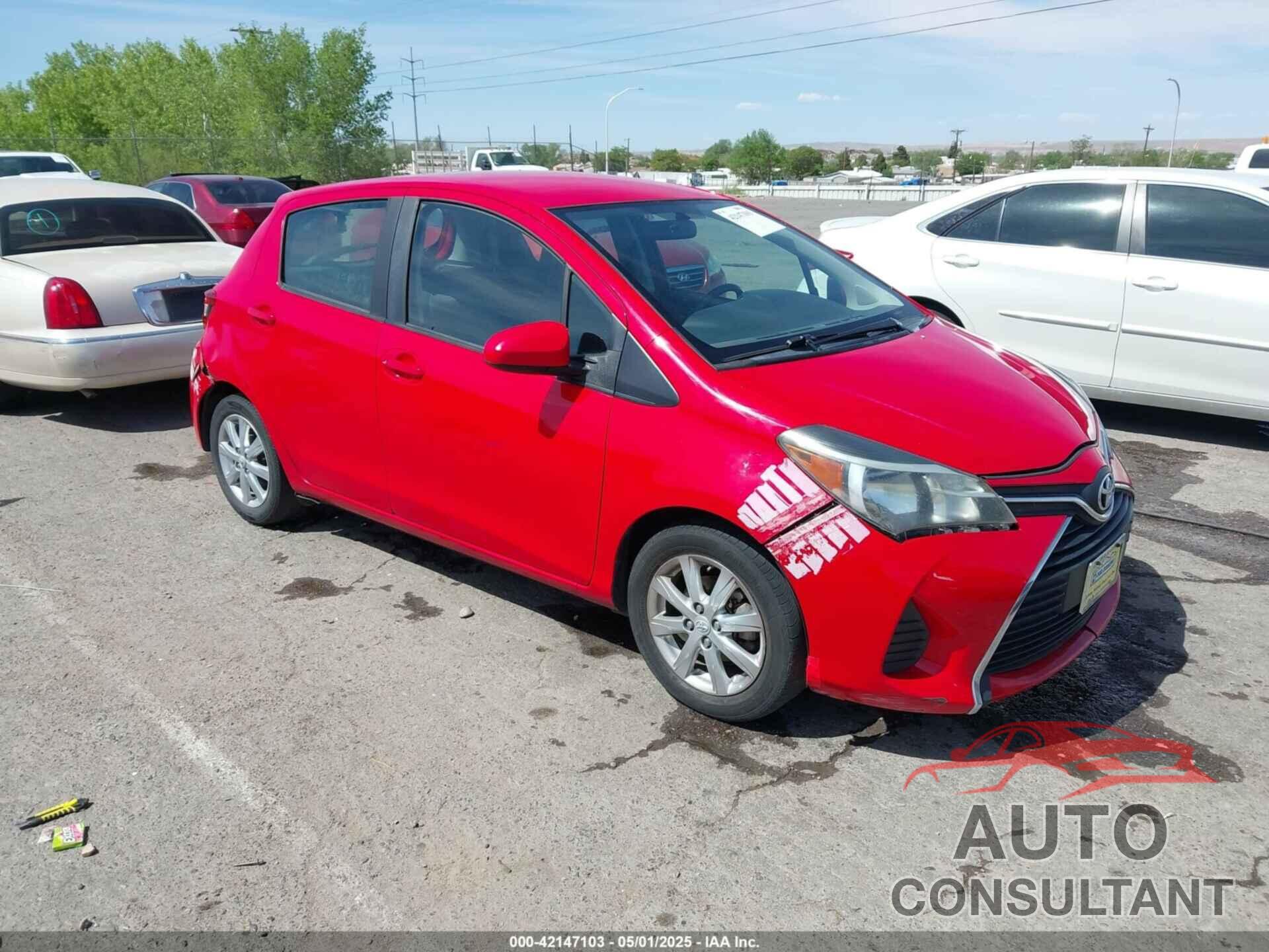 TOYOTA YARIS 2015 - VNKKTUD33FA027229