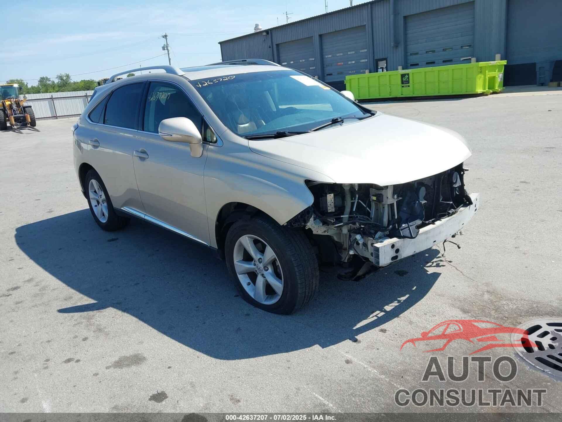 LEXUS RX 350 2013 - 2T2BK1BA1DC160894
